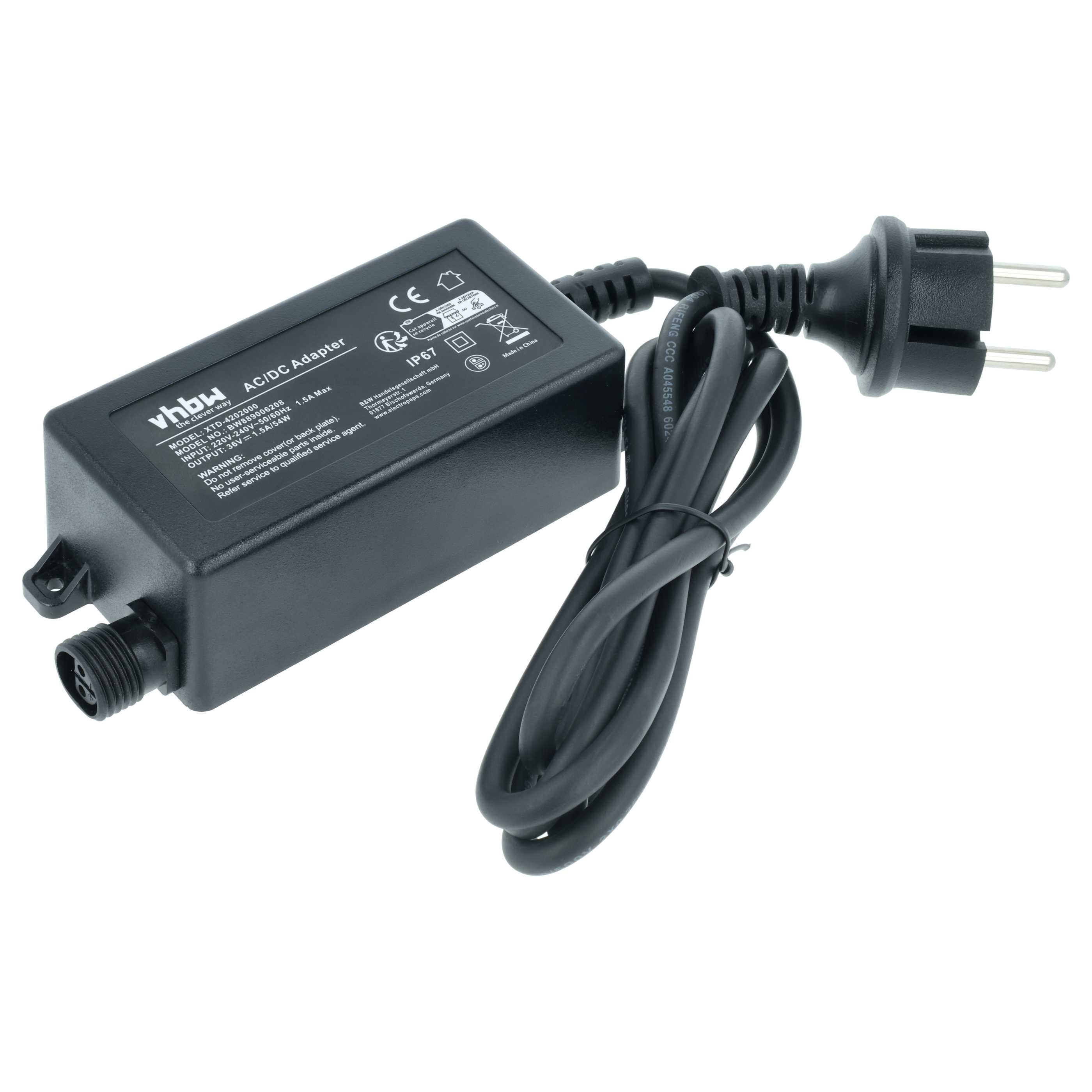 Mains Power Adapter replaces Al-Ko 442547 lawnmower robot Charging Station etc.