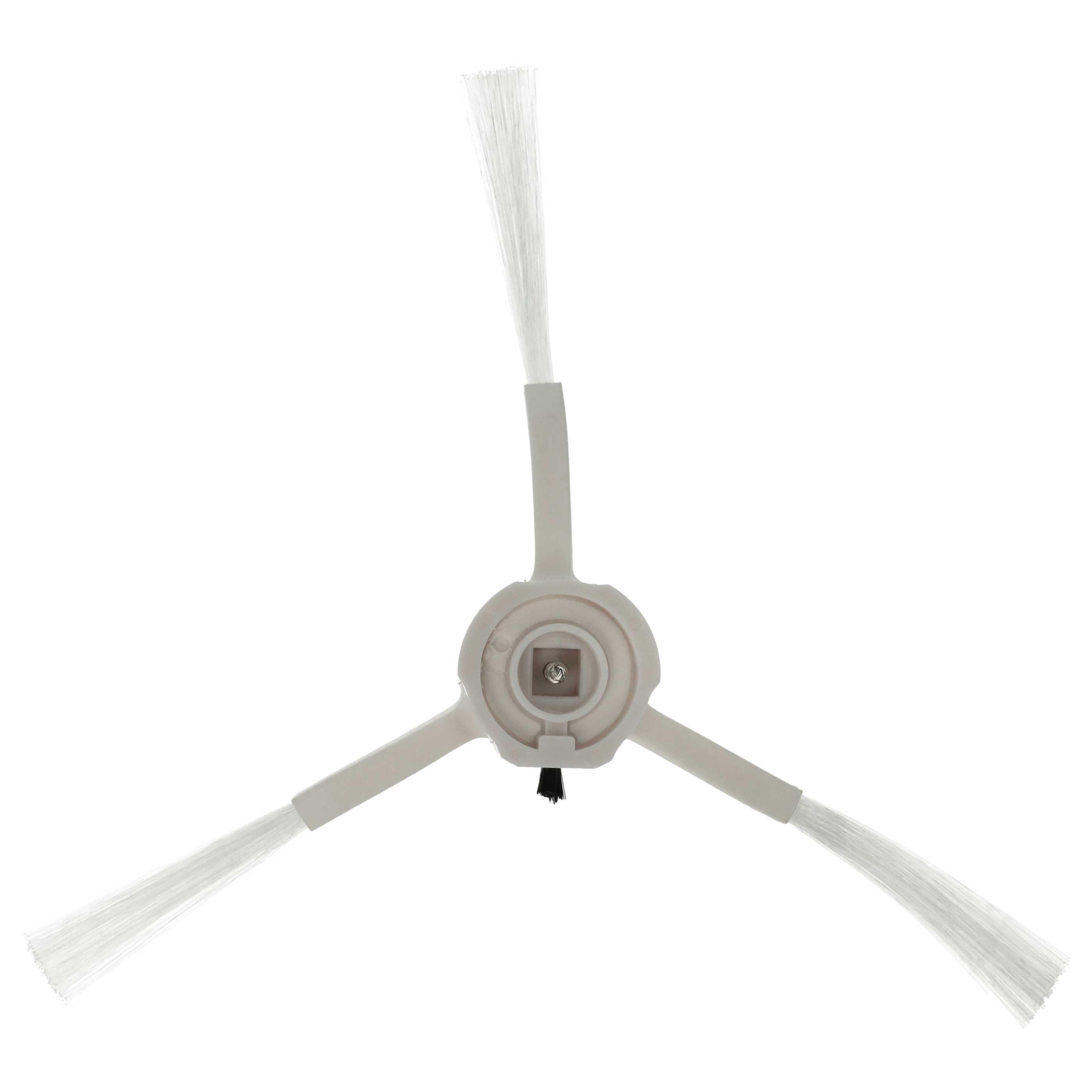 4x Side Brush suitable for Proscenic, Kyvol, Uoni, Ultenic Robot Vacuum Cleaner etc. - 3-armed, white