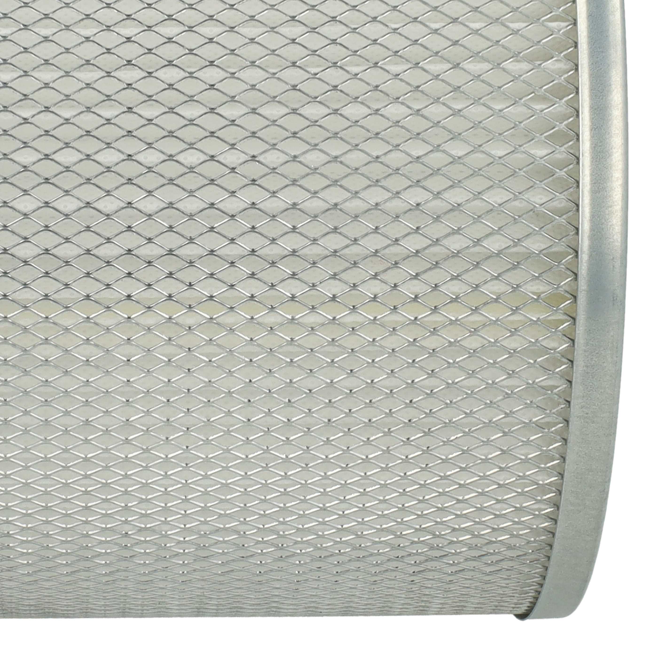 2x cartridge filter replaces ROWI 212010019 for Rowi Chimney Sweep Vacuum, white / silver