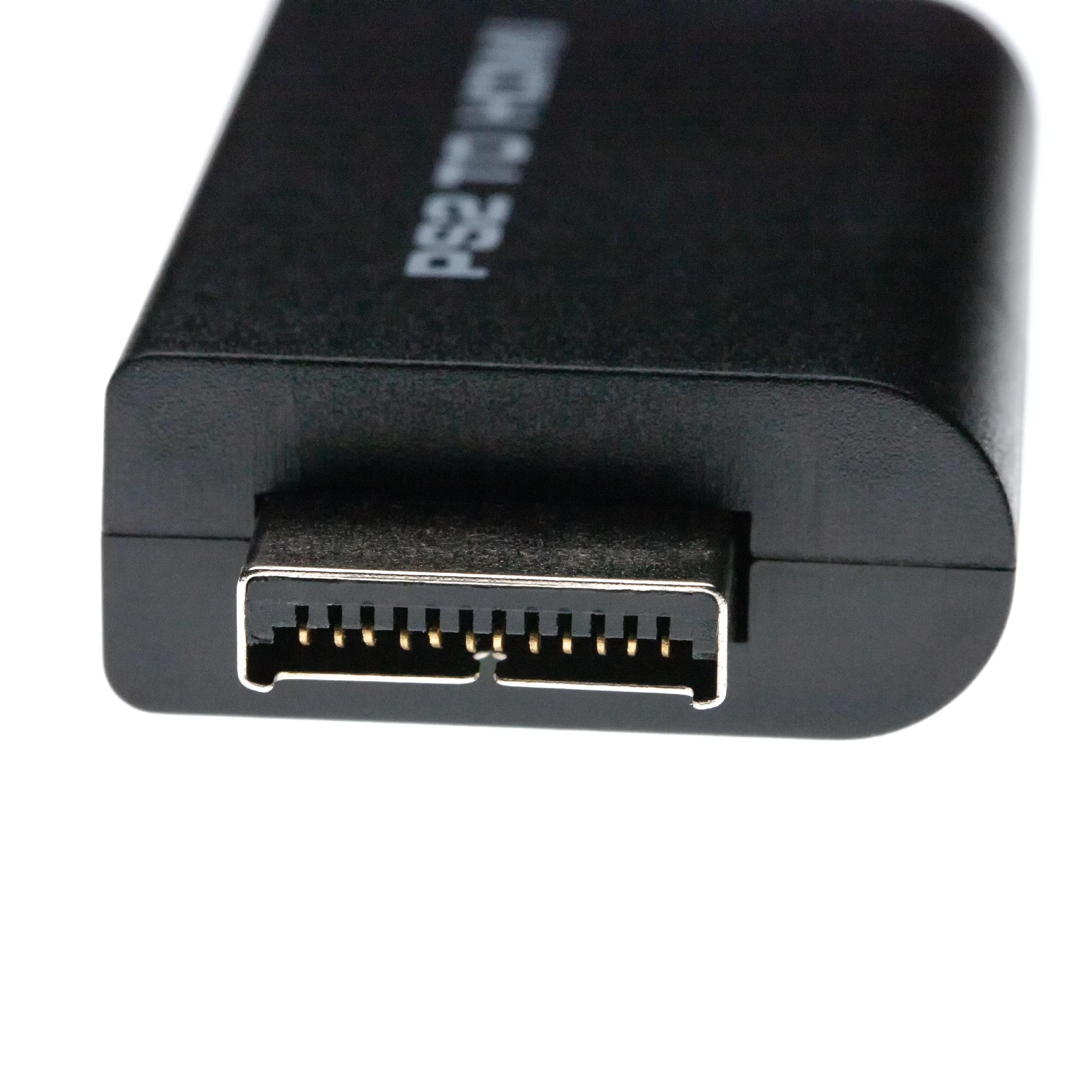 vhbw adattatore HDMI console di gioco, per monitor HDMI / HDTV + presa audio 3,5mm incl. cavo USB - nero