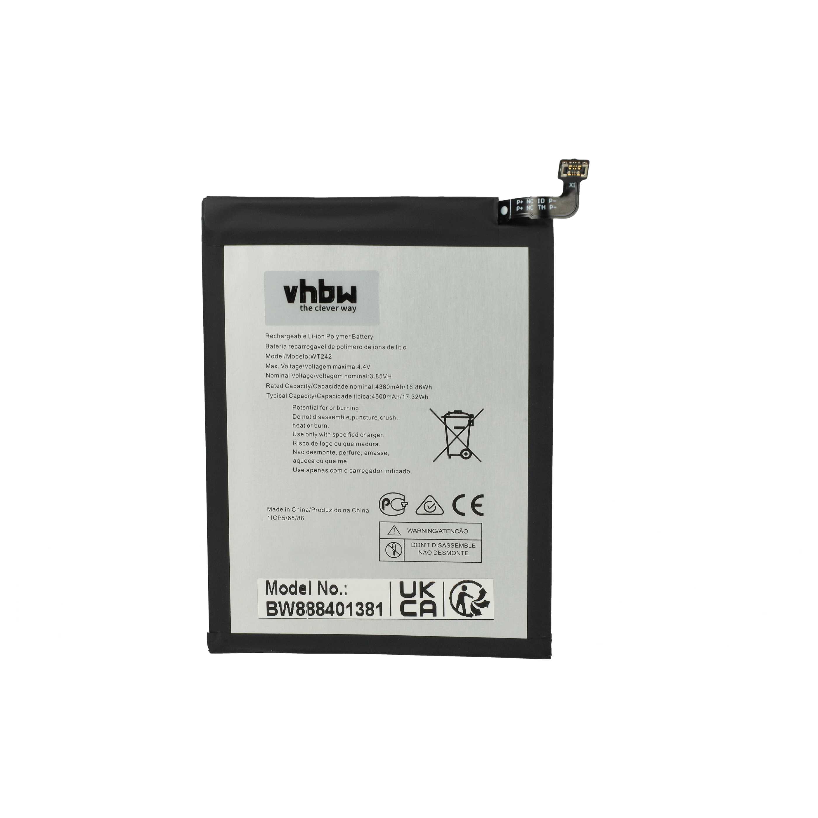 Akumulator do telefonu smartfona zamiennik Nokia WT242 - 4400 mAh 3,85 V LiPo
