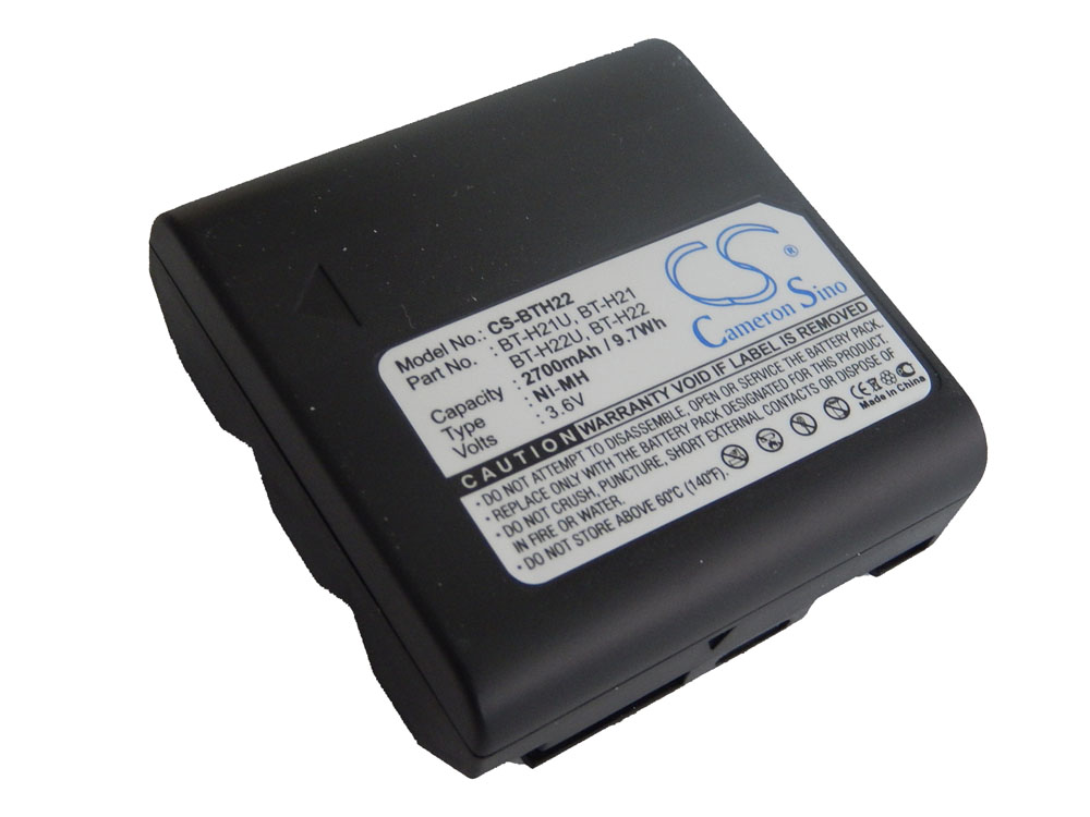 Videocamera Battery Replacement for Sharp BT-H21 - 2700mAh 3.6V NiMH