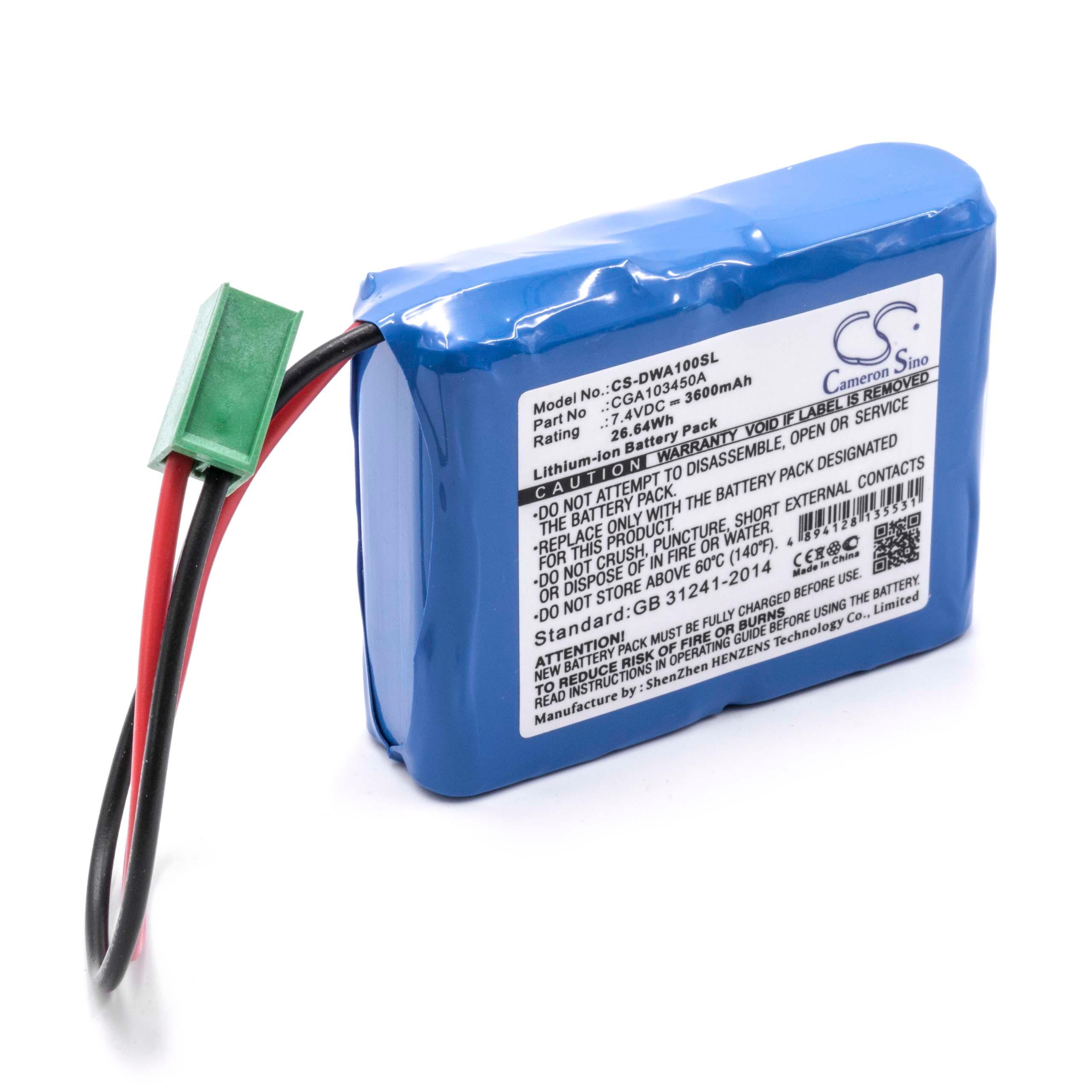Akumulator zamiennik CEMB CGA103450A - 3600 mAh 7,4 V Li-Ion