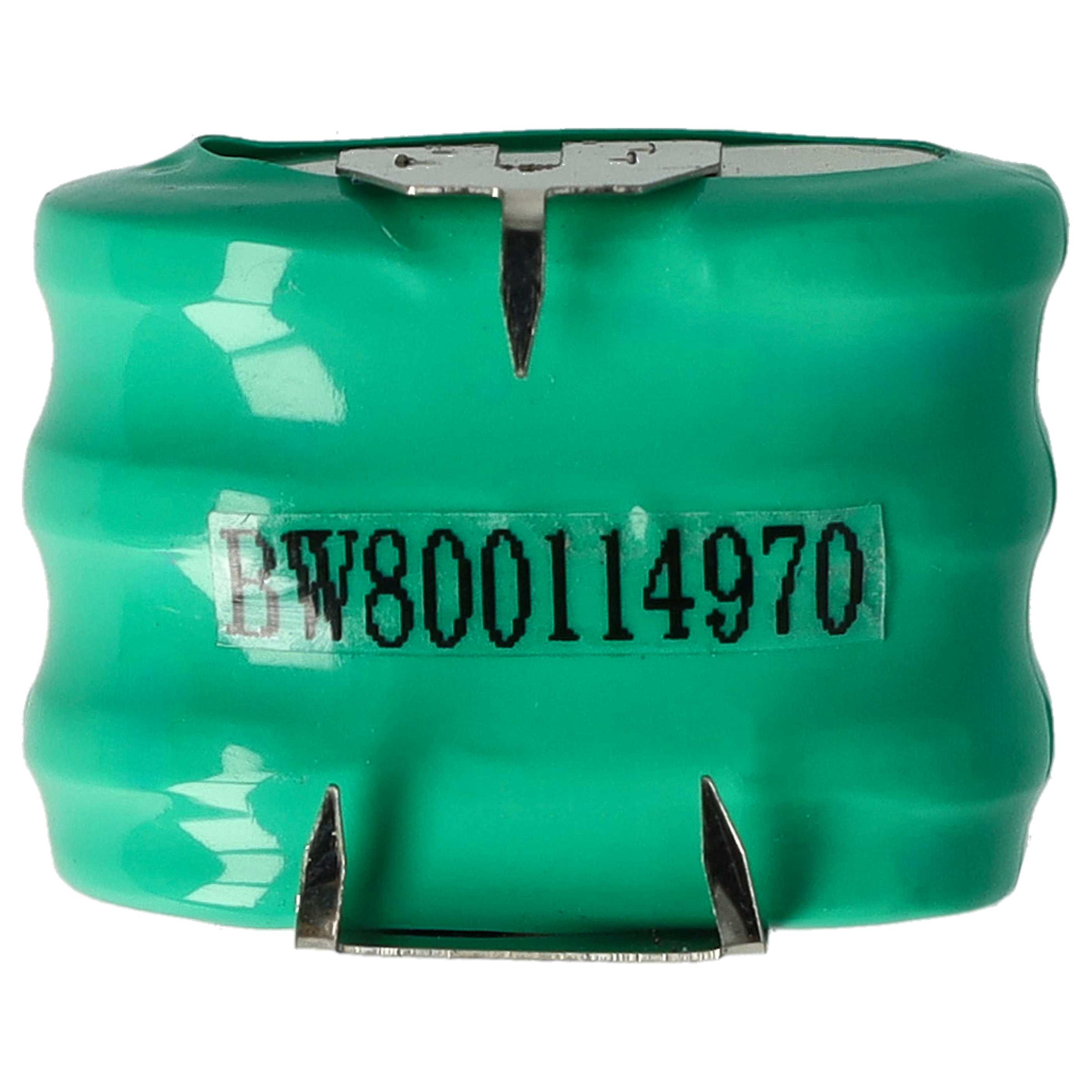 100x Button Cell Battery Type 3/V150H 3 Pins for Model Building Solar Lamps etc. - 150 mAh 3.6 V NiMH