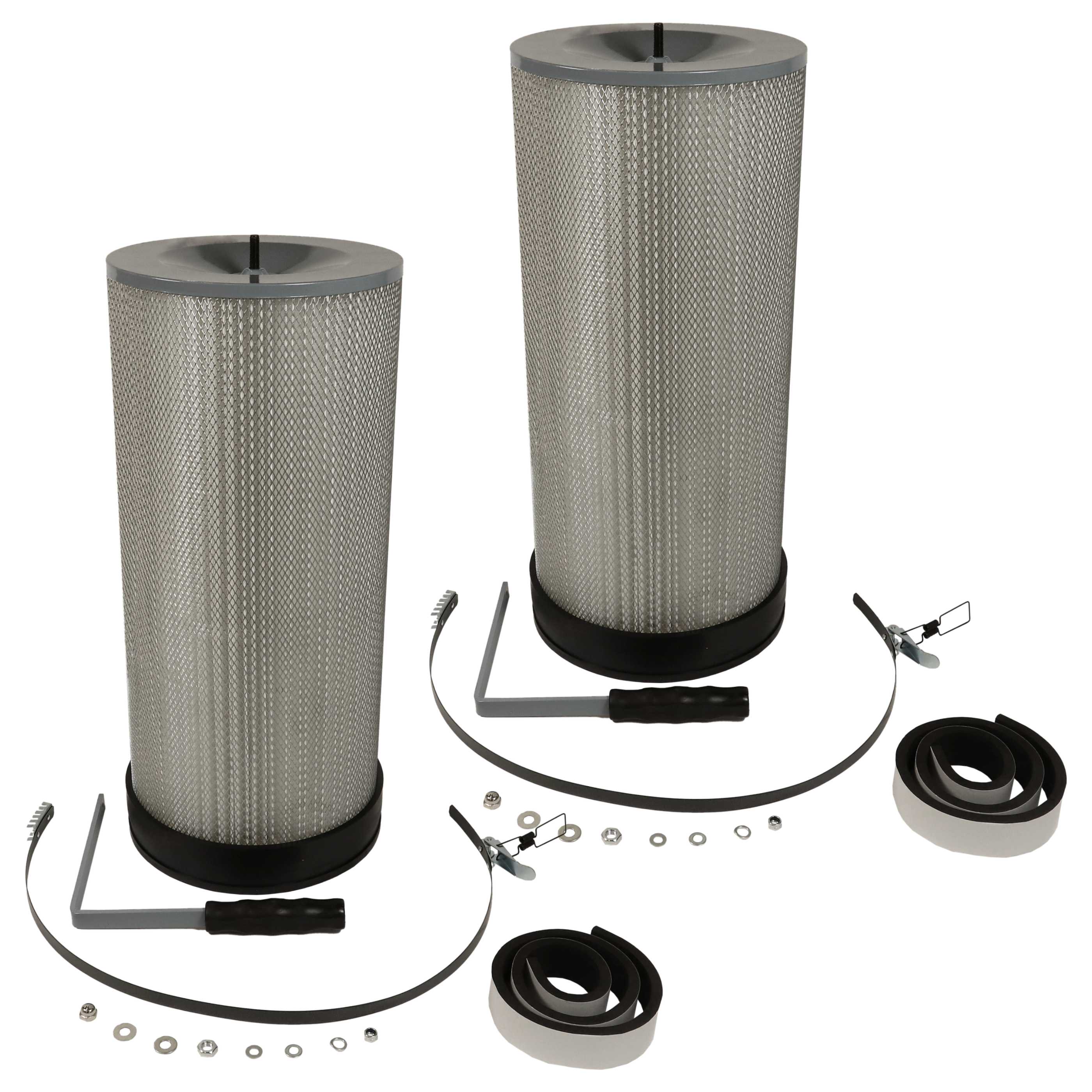 2x Fine Dust Filter + Cleaning Brush replaces Holzmann 9120058378508, ABSFF850 for Holzmann Extraction System
