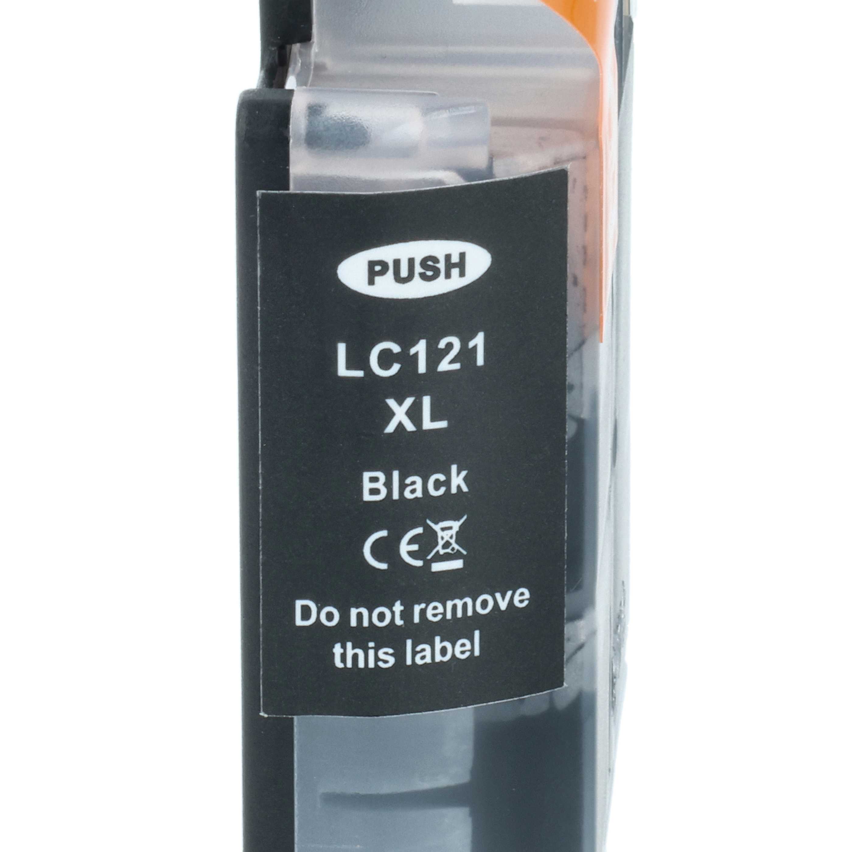 5x Set cartucce di inchiostro sostituisce Brother LC121BK, LC121C, LC121 per stampante - B/C/M/Y 62 ml + chip