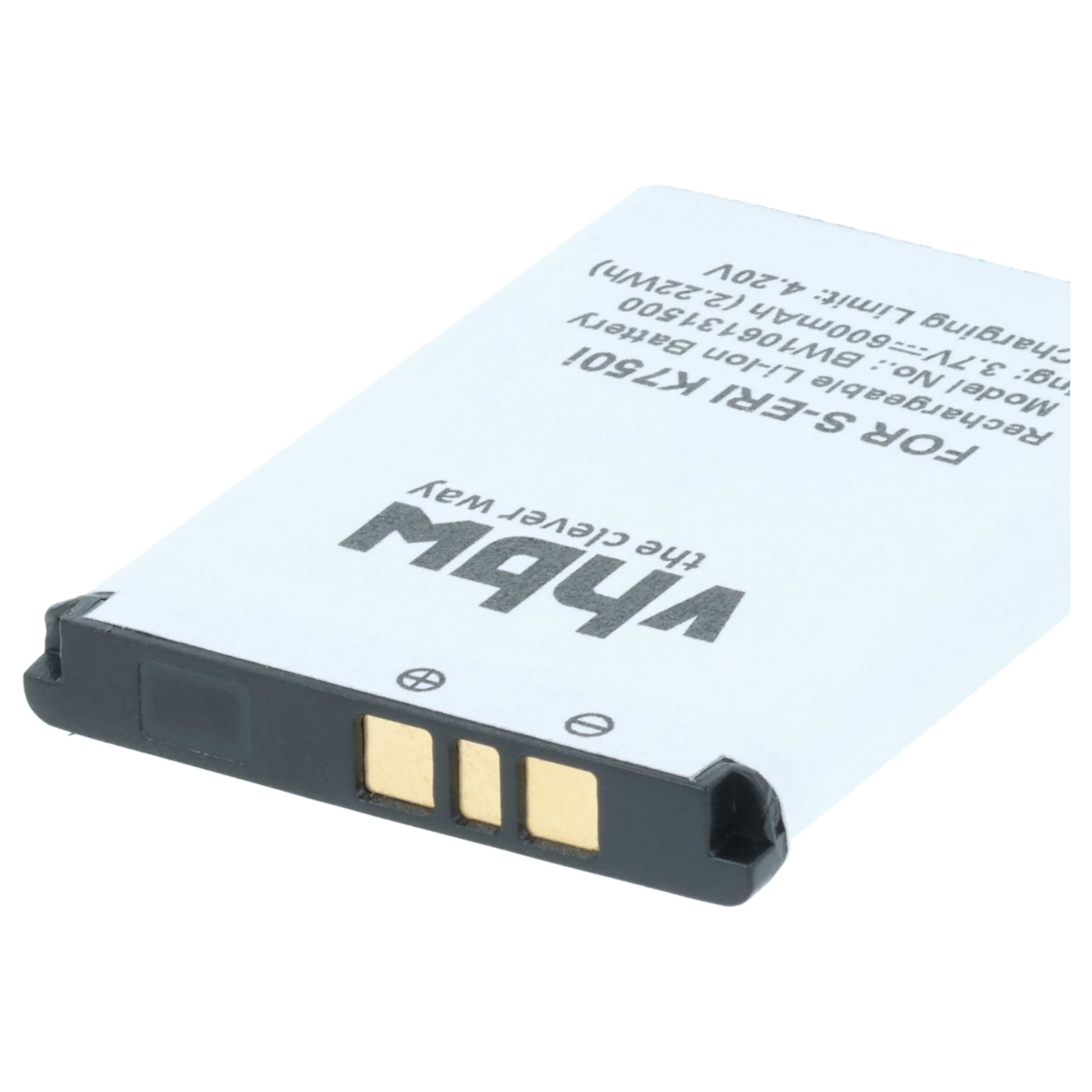 Akumulator do telefonu smartfona zamiennik Sony-Ericsson BST-37 - 600 mAh 3,7 V Li-Ion