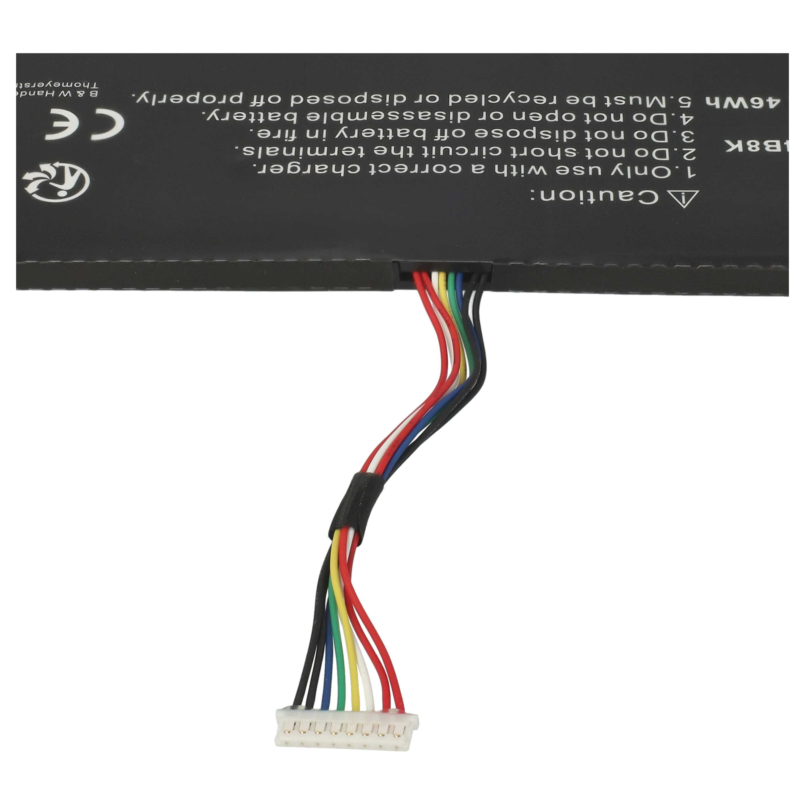Batterie remplace Acer 3ICP5/57/80, 41CP6/60/80 pour ordinateur portable - 3000mAh 15,2V Li-polymère
