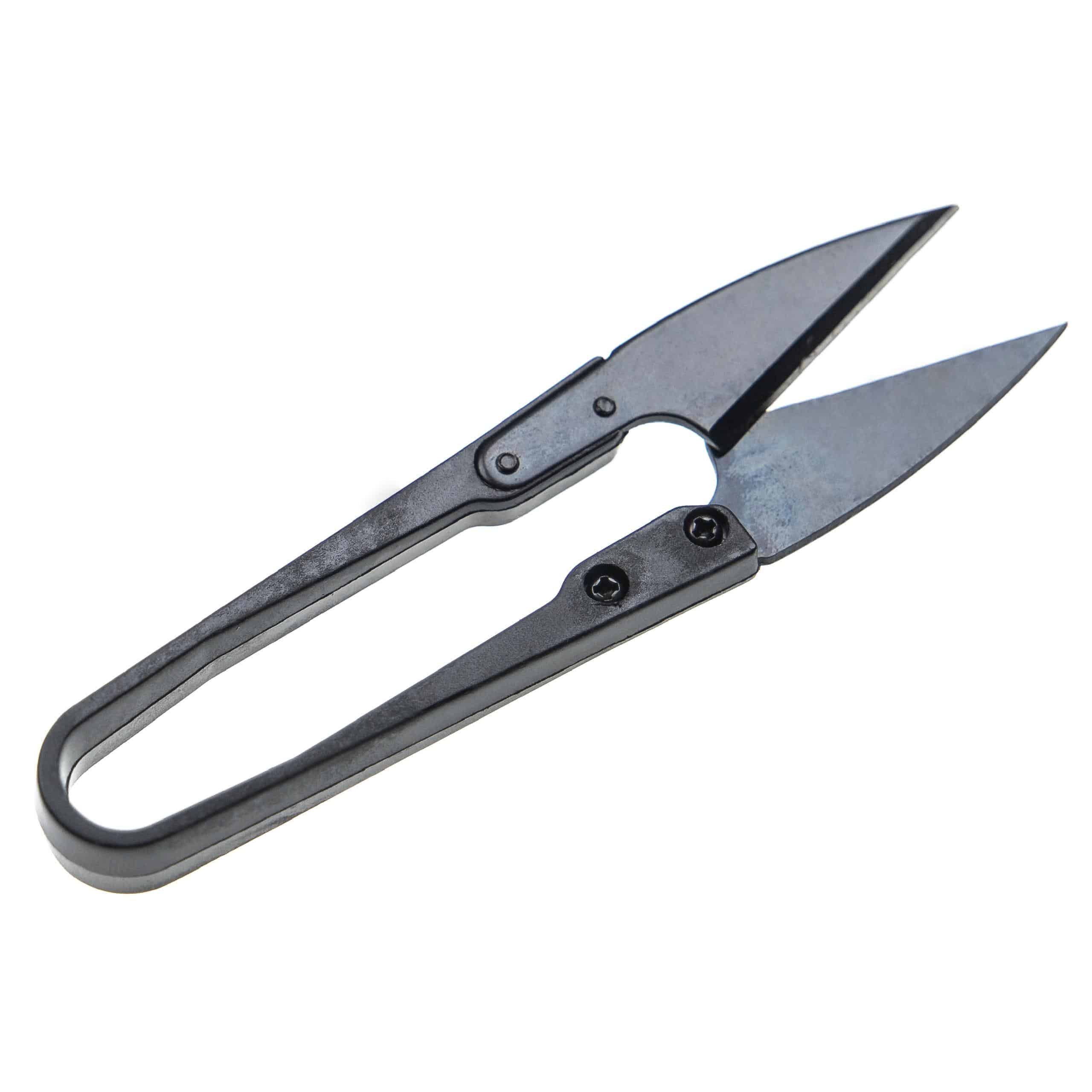 vhbw U-Shaped Thread Scissors, Stainless Steel, Length 10 cm - Yarn Scissors