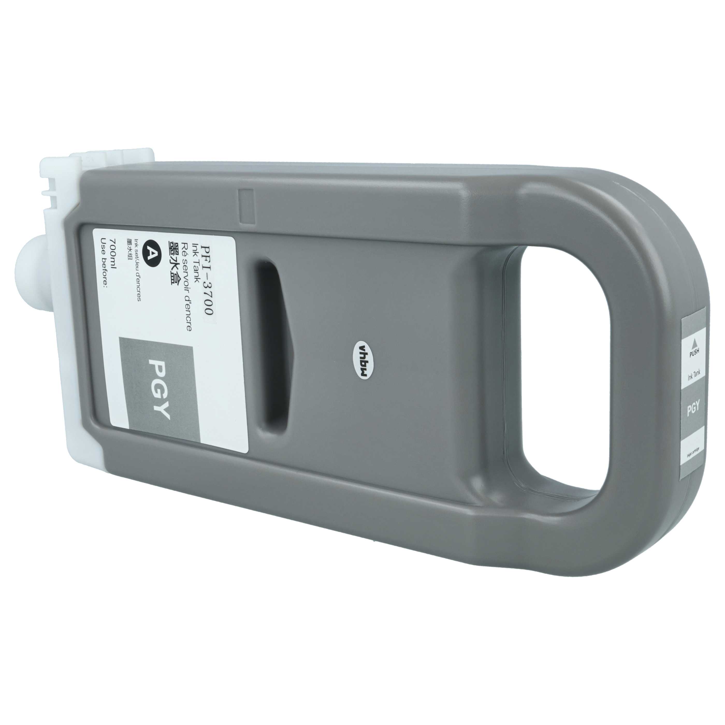 Ink Cartridge as Exchange for Canon PFI-3700 PGY for Canon Printer - Photo Grey 700 ml