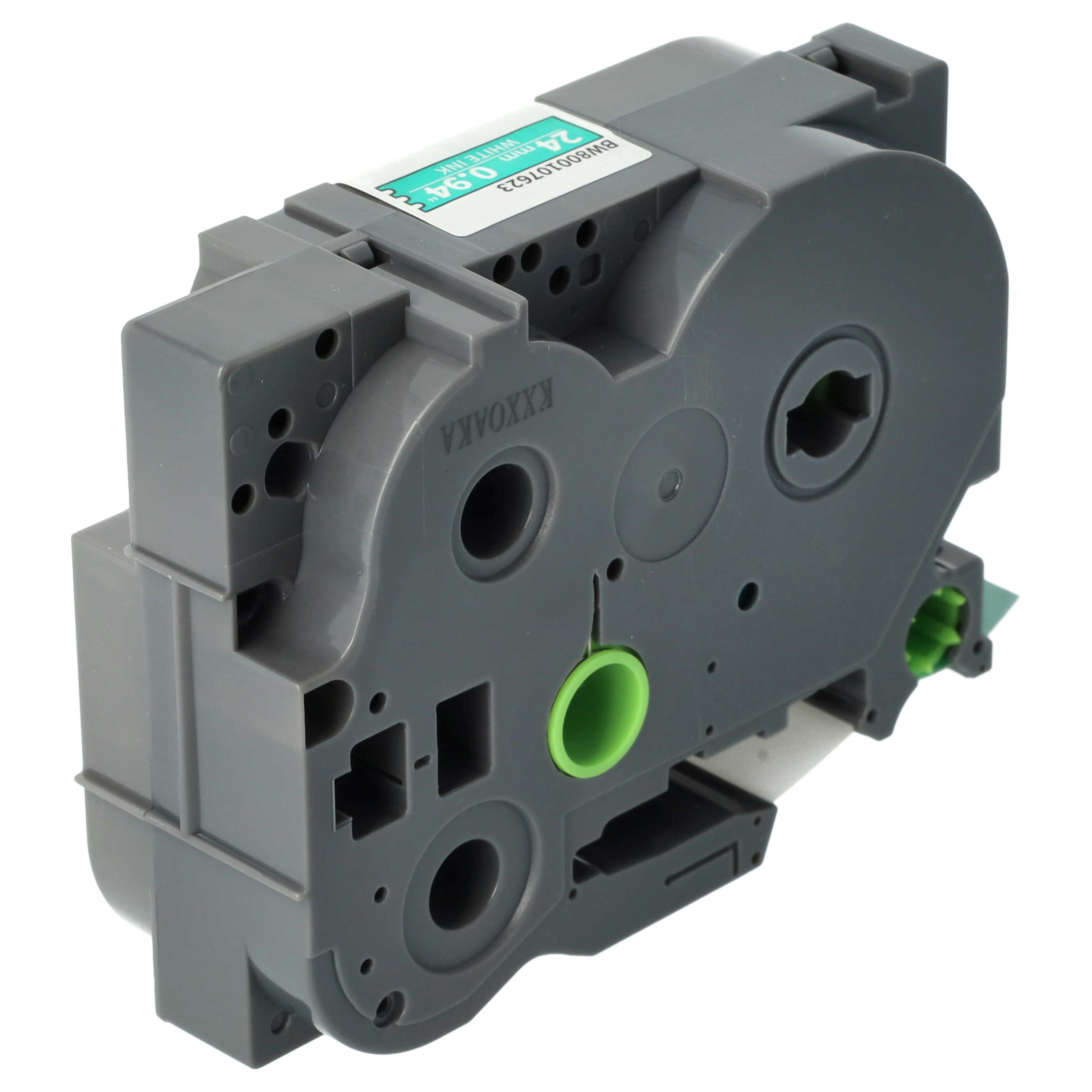 Label Tape replaces Brother TZE-755, TZ-755 - 24 mm White to Green