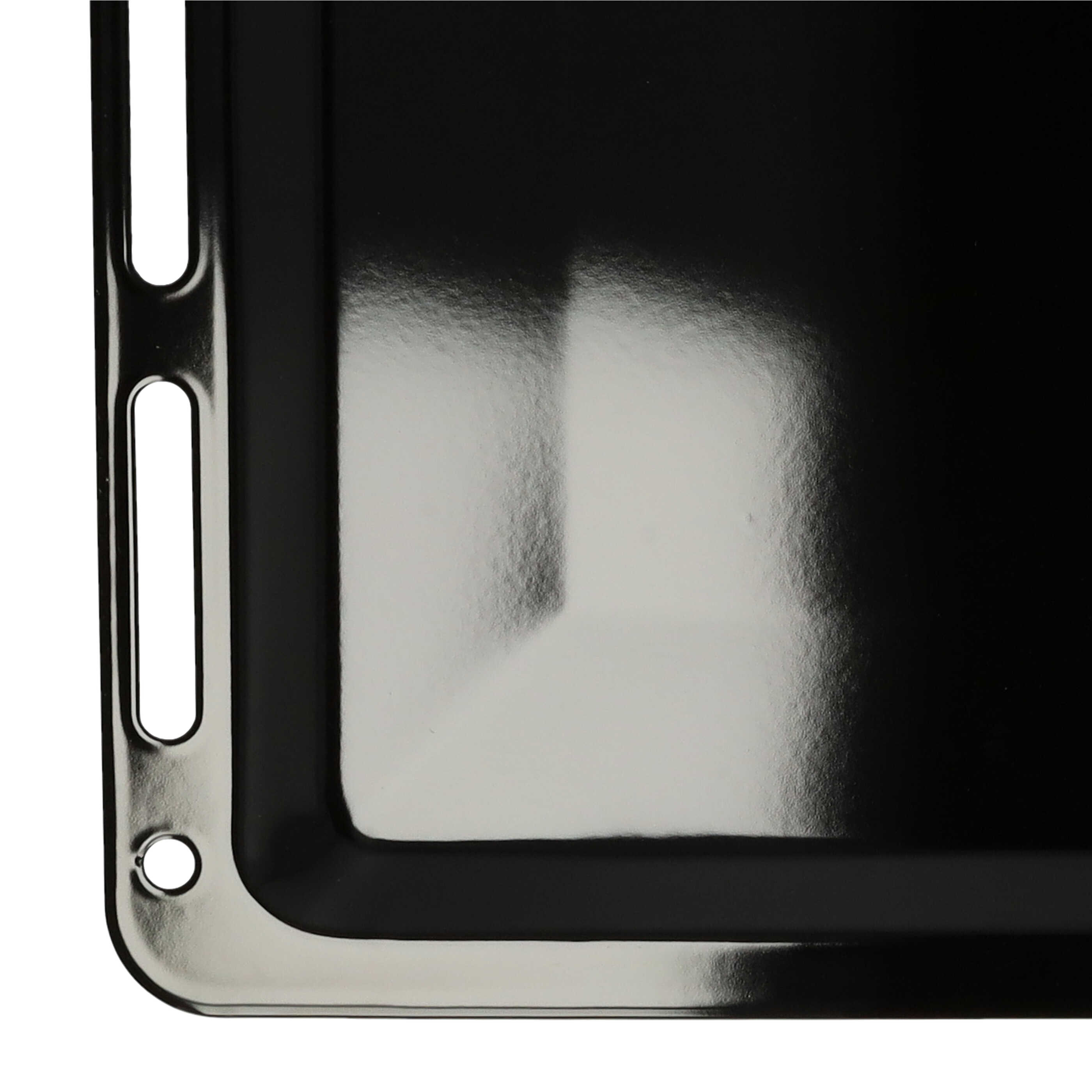 Bandeja de horno reemplaza Bosch 1101433, 11029050 - 45,5 x 36,4 x 2 cm, antiadherente, esmaltado negro