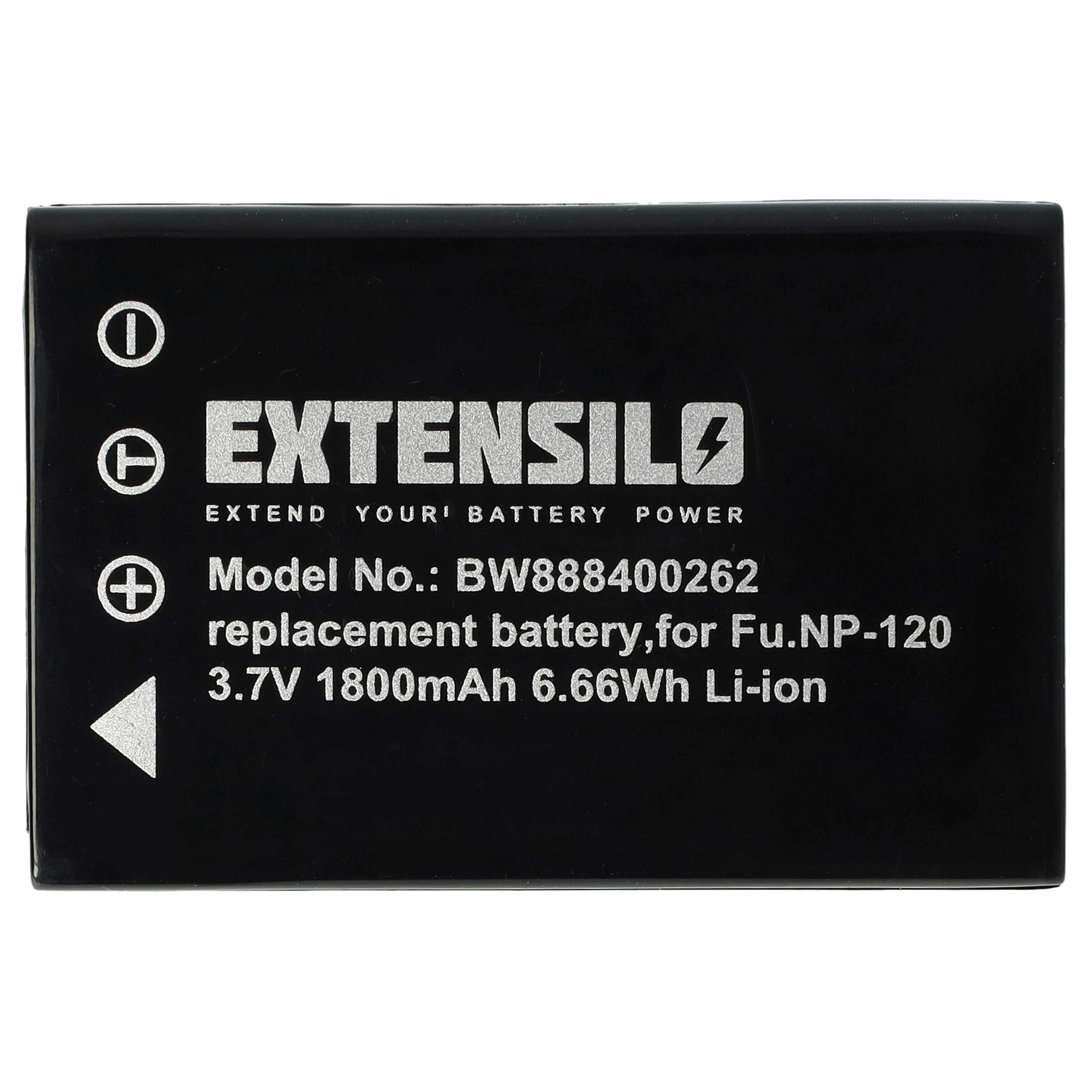 Batería reemplaza Aiptek ZPT-PM18 para cámara - 1800 mAh 3,7 V Li-Ion