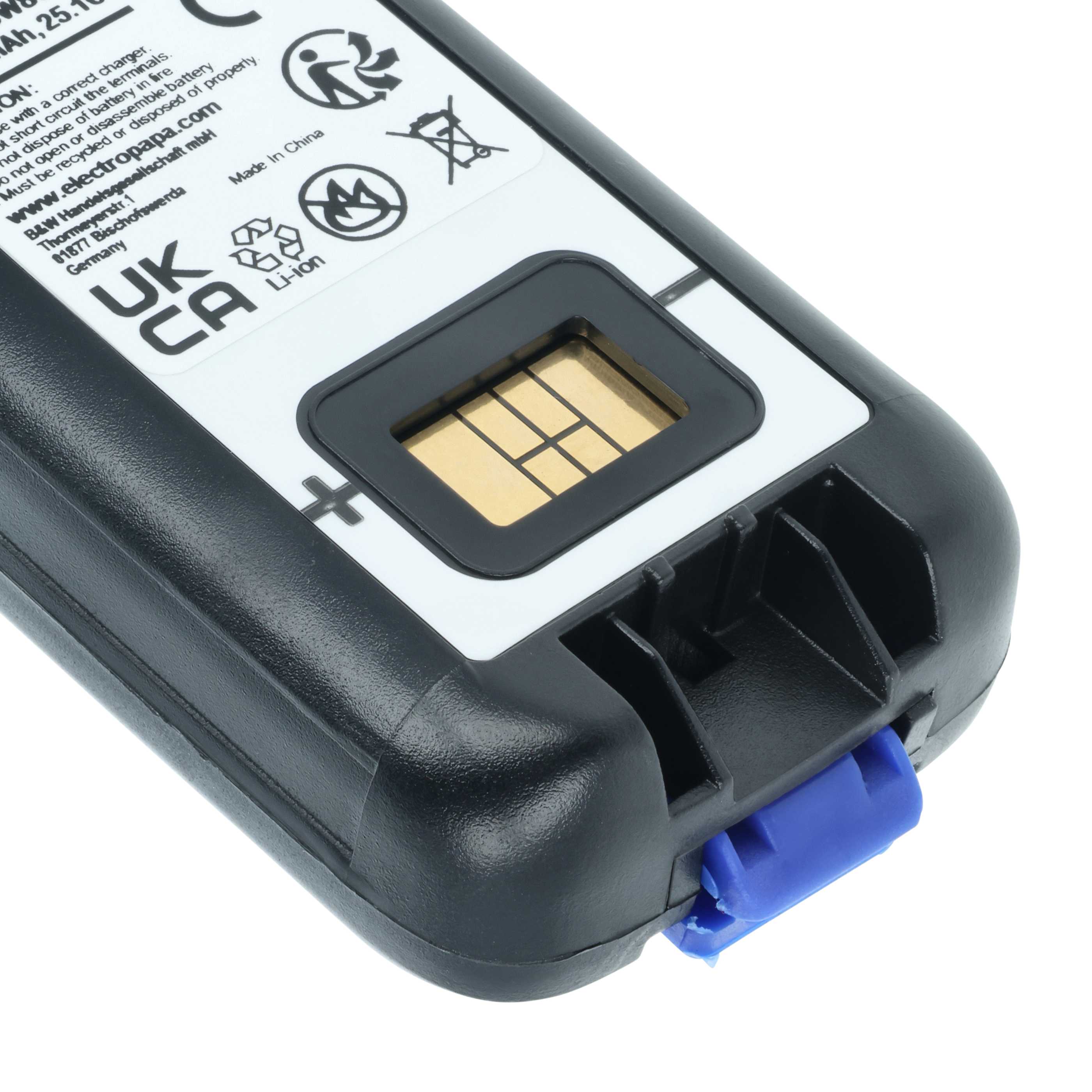 Batería reemplaza Intermec 318-033-021, 318-033-001 para escáner código de barras (6800 mAh, 3,7 V, Li-Ion)