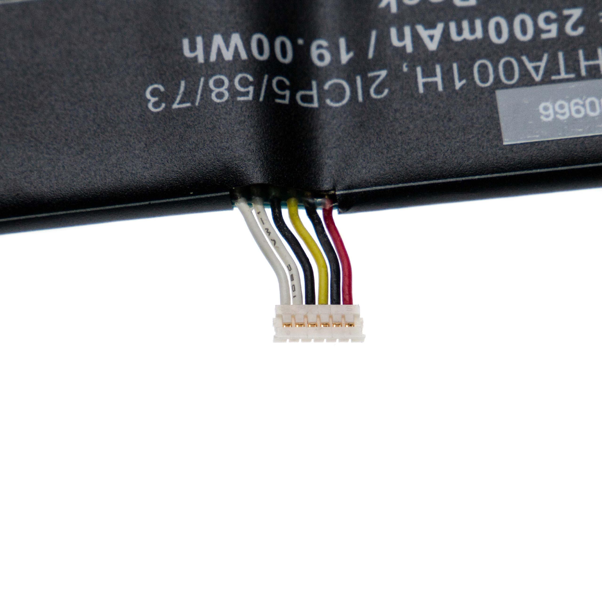 Akumulator do laptopa zamiennik Microsoft 2ICP5/58/73, G3HTA001H, PBP5 - 2500 mAh 7,6 V LiPo, czarny