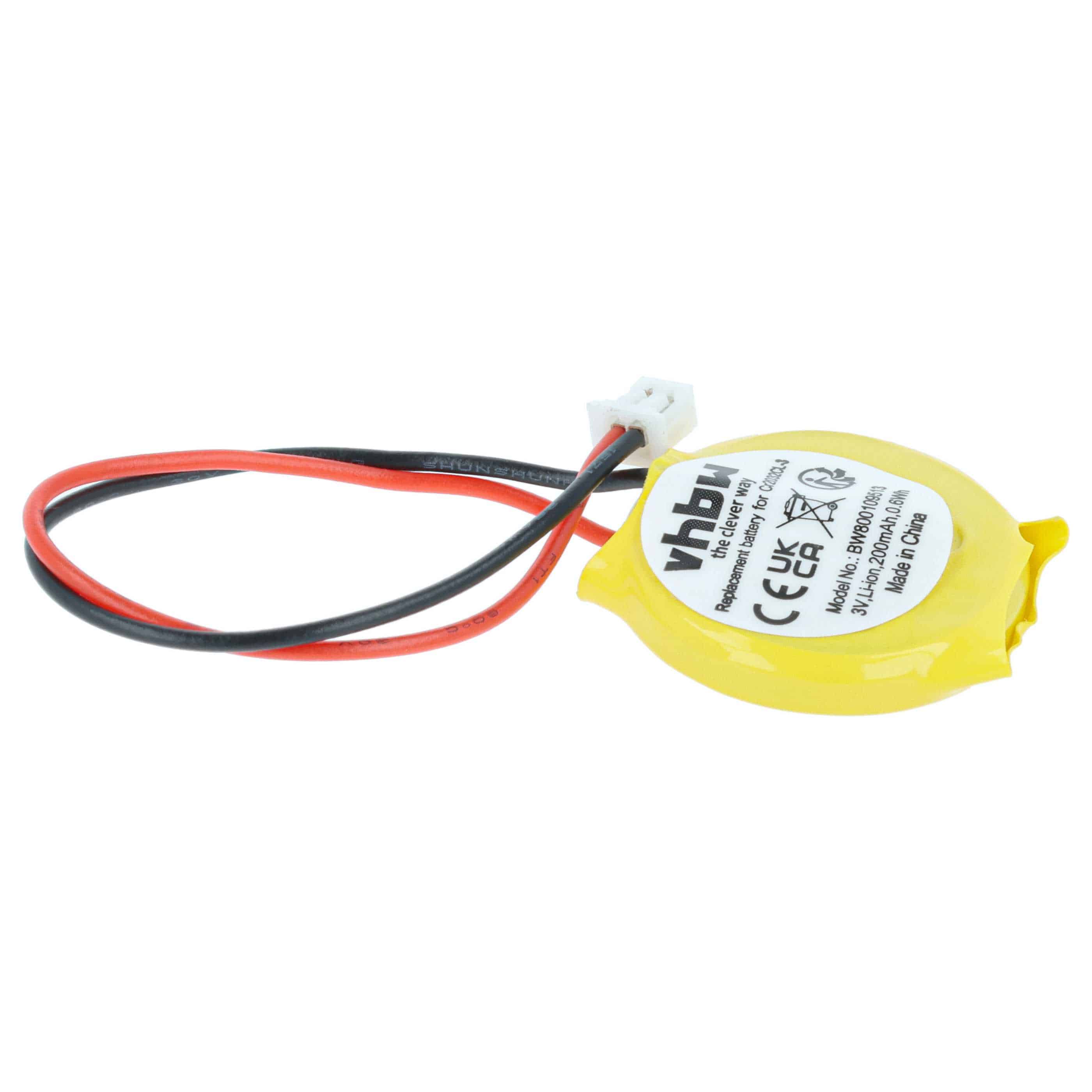 Bios-Batterie als Ersatz für Dell 3E158, 3R459, G4221, 0G4221 - 200mAh 3V Li-Ion