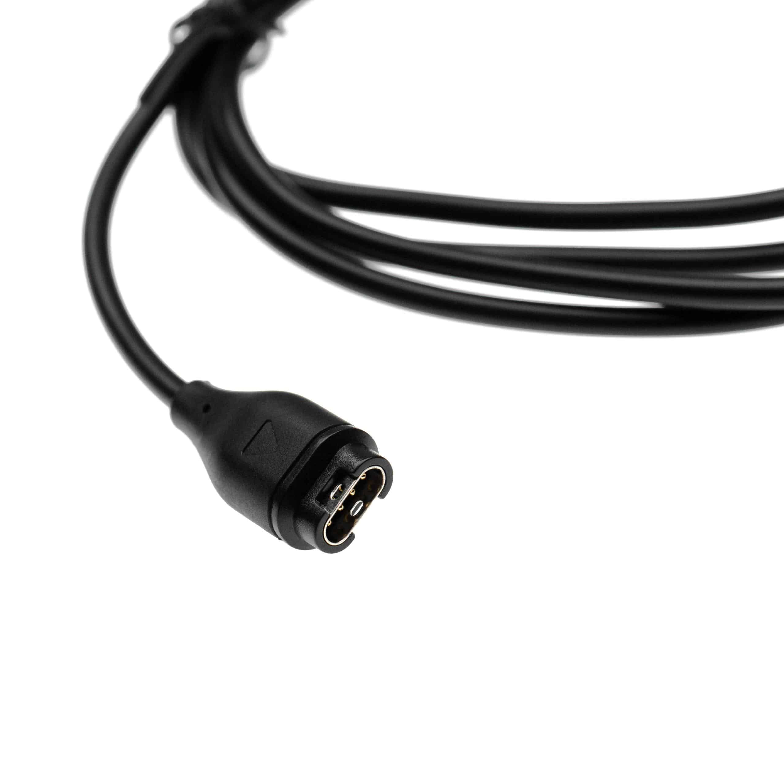 Cable de carga USB para smartwatch - negro 100 cm