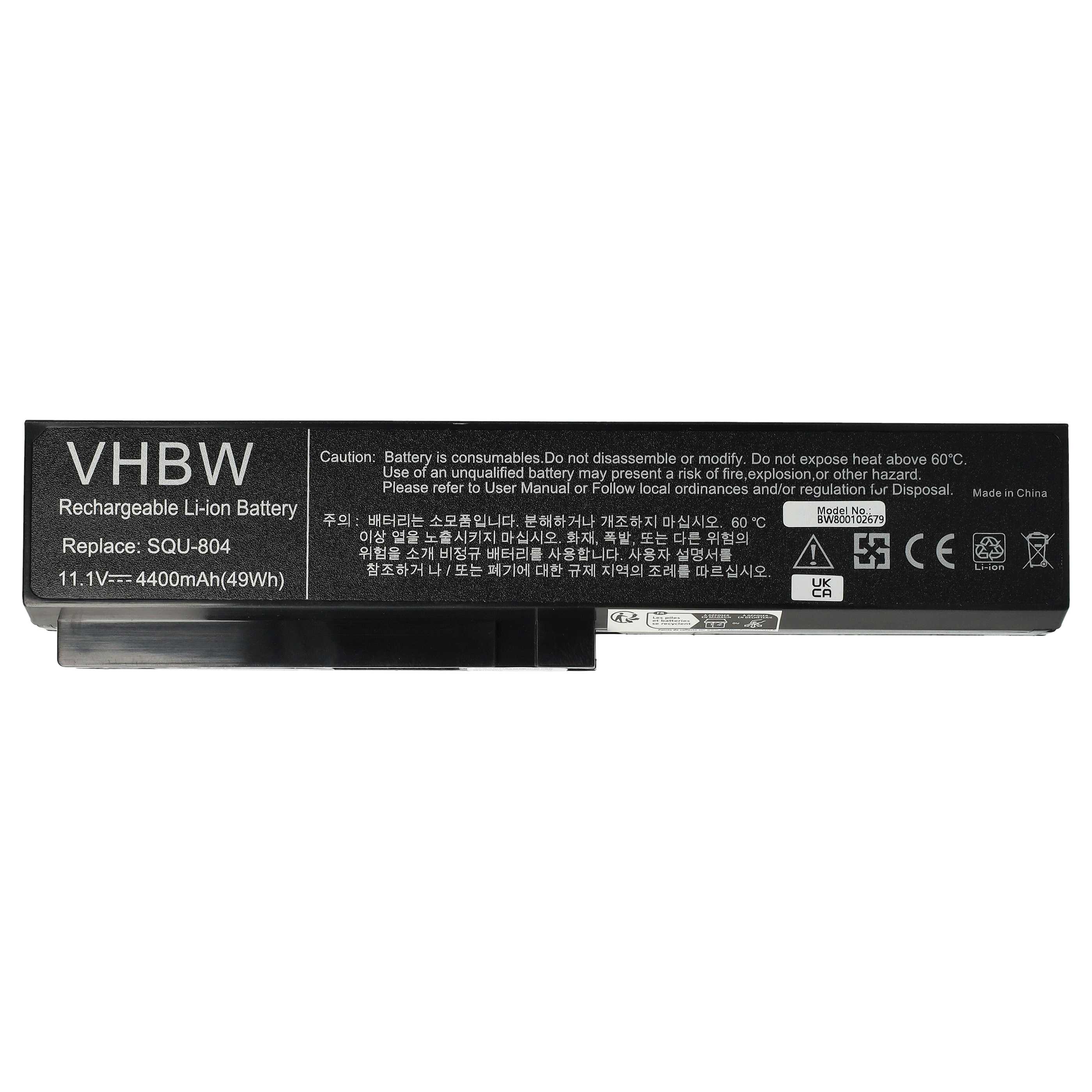 Notebook Battery replaces Fujitsu-Siemens BA31.AV - 4400 mAh 11.1 V Li-Ion, black