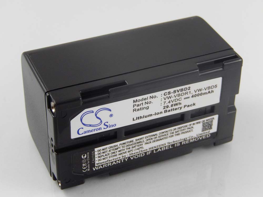 Videocamera Battery Replacement for Hitachi VM-BPL13J, VM-BPL13A, VM-BPL13, M-BPL30 - 4000mAh 7.4V Li-Ion