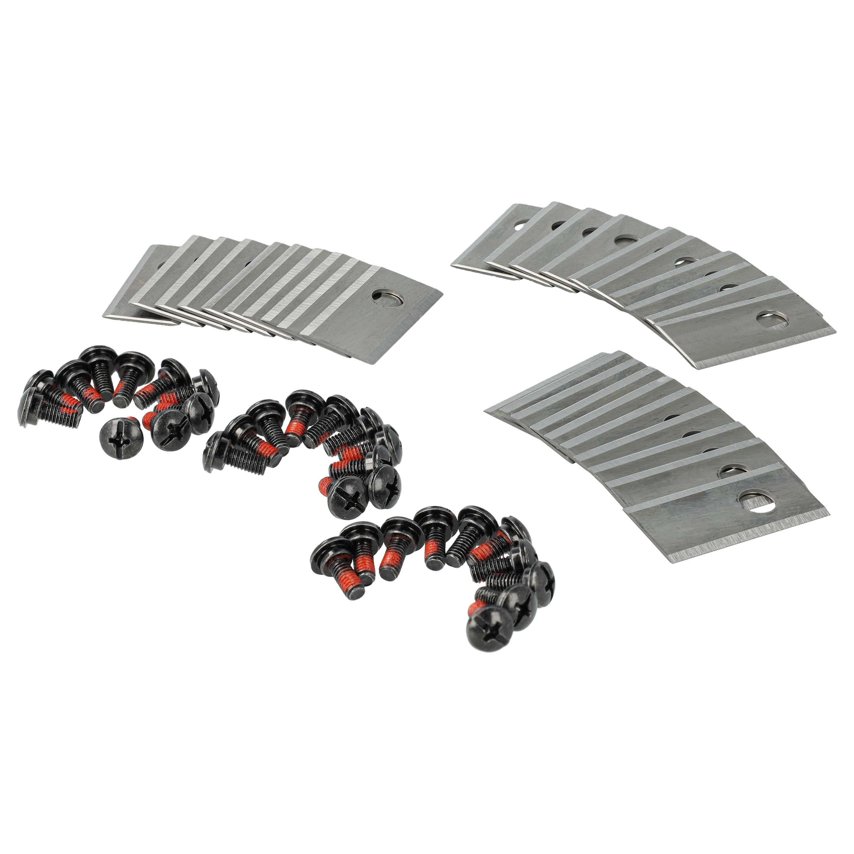 30x Exchange Blade replaces Kress KA0002, KA0001, 6924328318552 Cordless Lawnmower etc.stainless steel, Silver