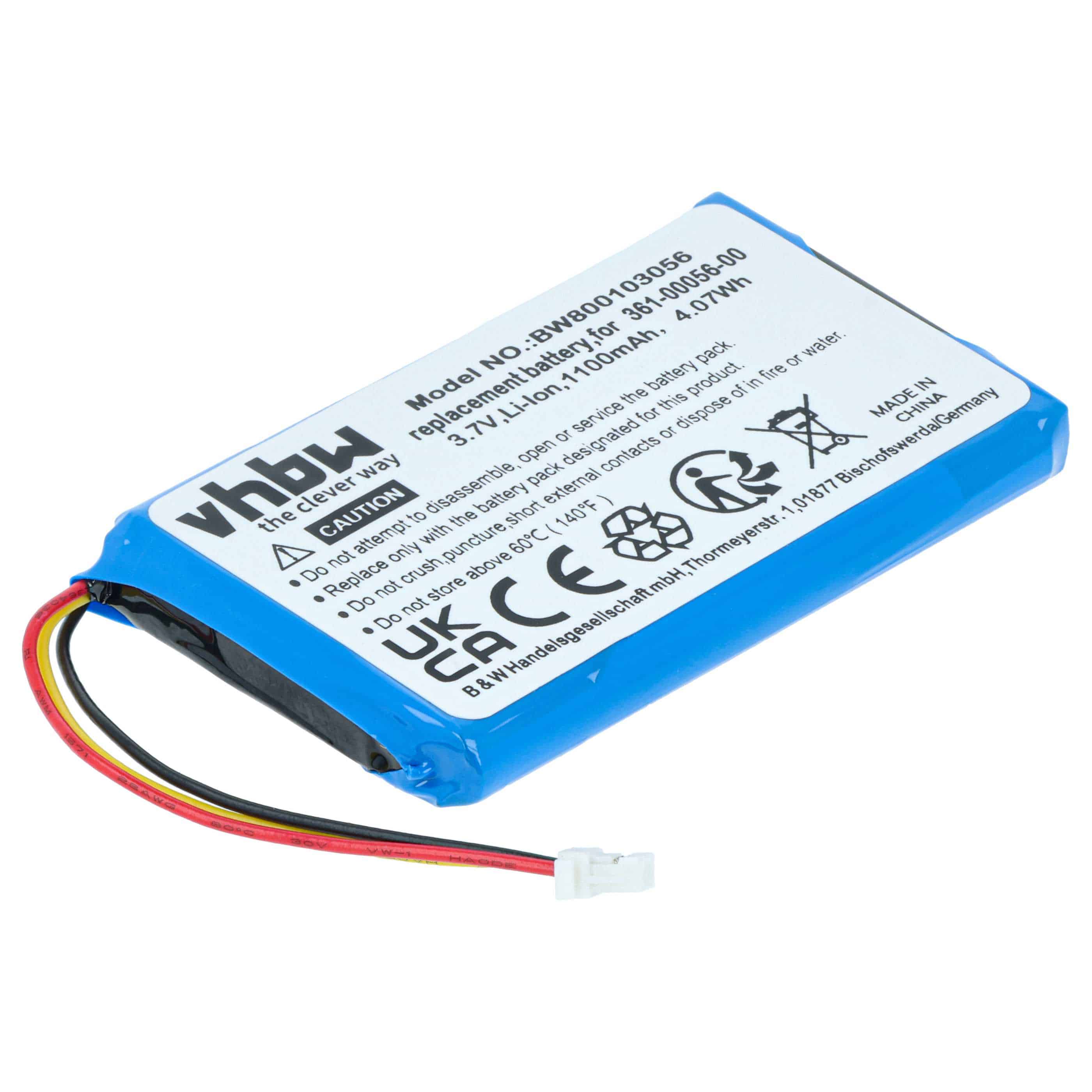 GPS Navigation-Akku als Ersatz für Garmin 361-00056-01 - 1100mAh 3,7V Li-Ion