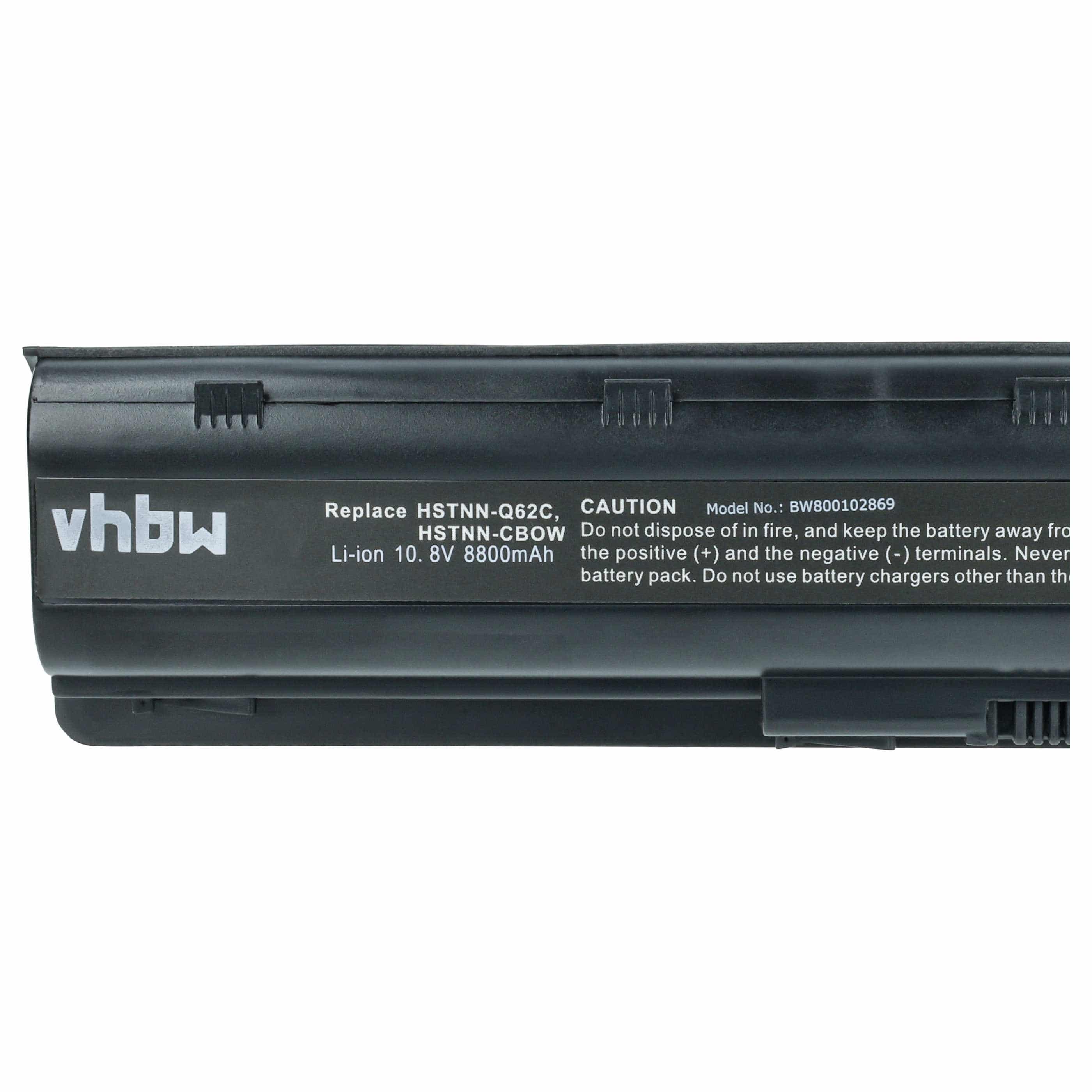 Batteria sostituisce HP 586006-321, 586007-541, 586006-361 per notebook - 8800mAh 10,8V Li-Ion nero
