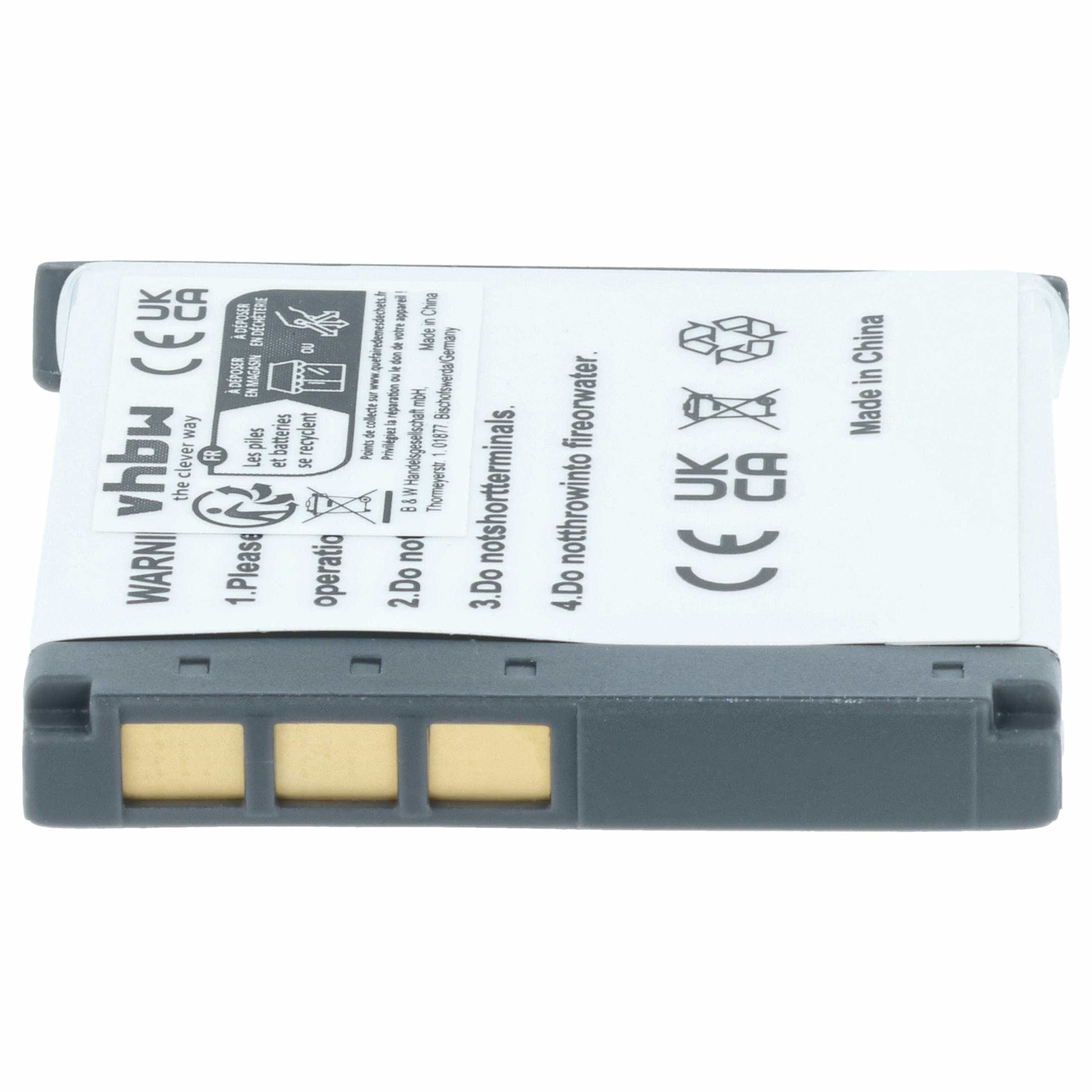 3x Battery replaces Sony NP-FE1 - 370mAh, 3.6V, Li-Ion