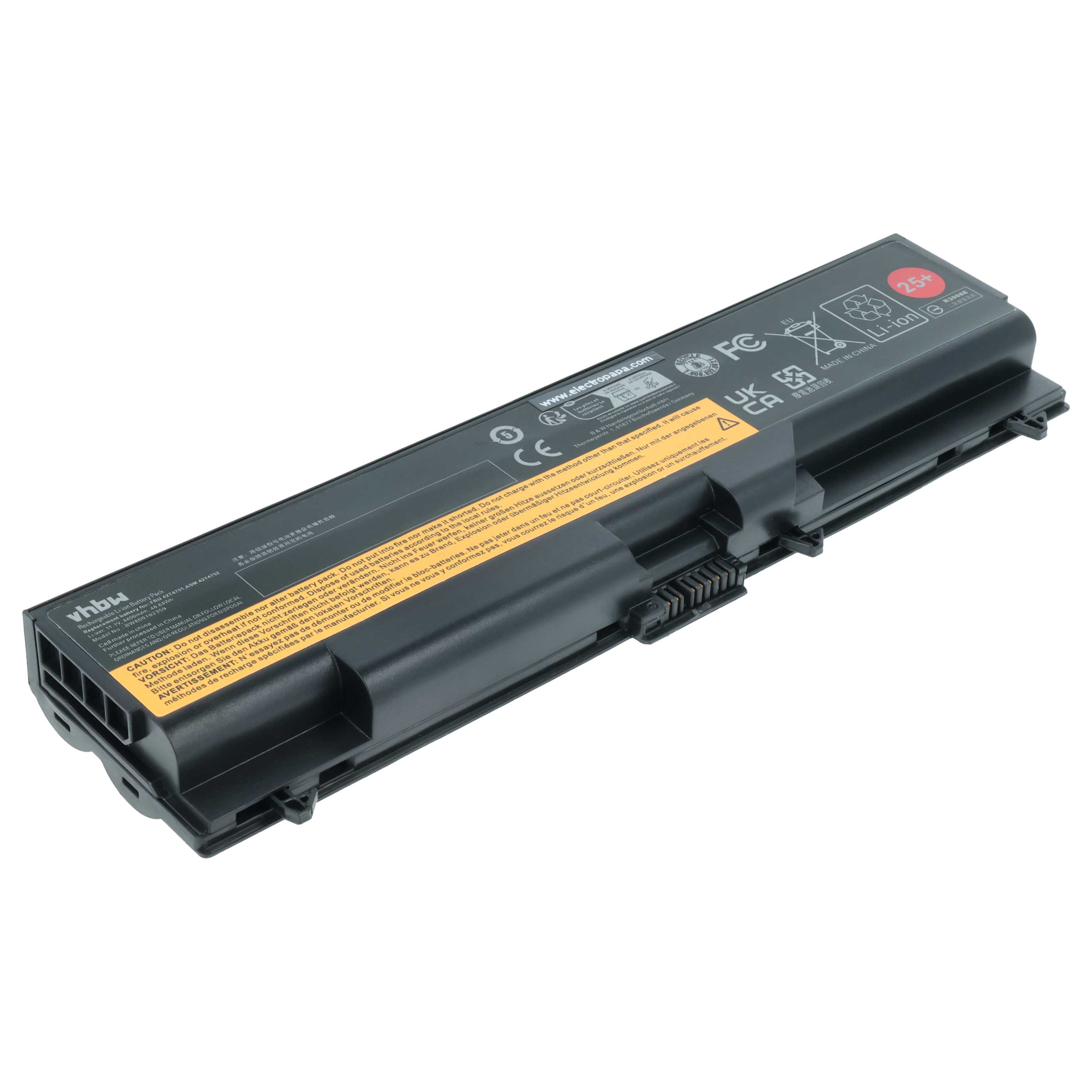 Akumulator do laptopa zamiennik Lenovo 42T4710, 42T4708, 42T4709, 42T4235 - 4400 mAh 11,1 V Li-Ion, czarny