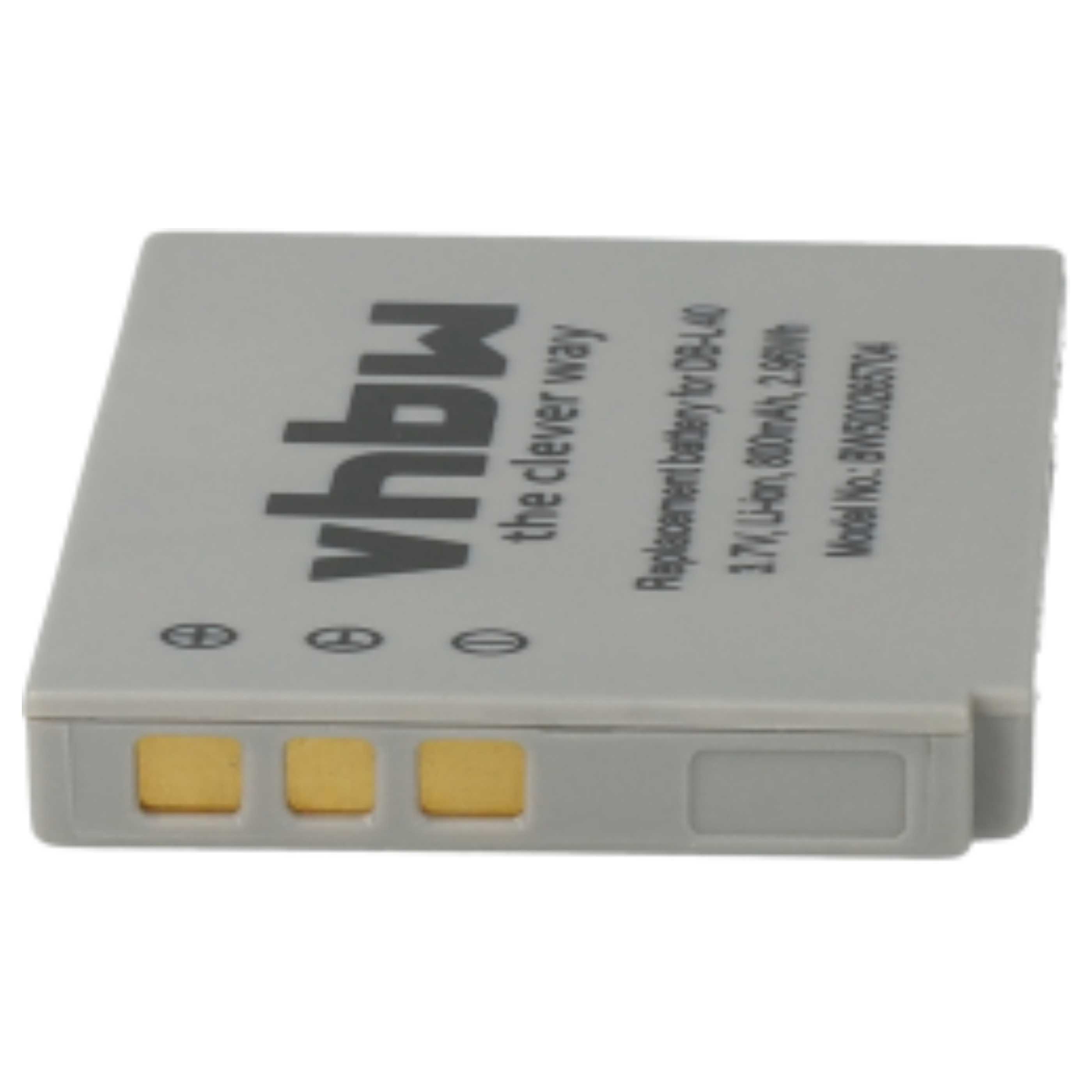 Videocamera 3x Battery replaces Sanyo DB-L40AU, DB-L40 - 800 mAh 3.7 V Li-Ion