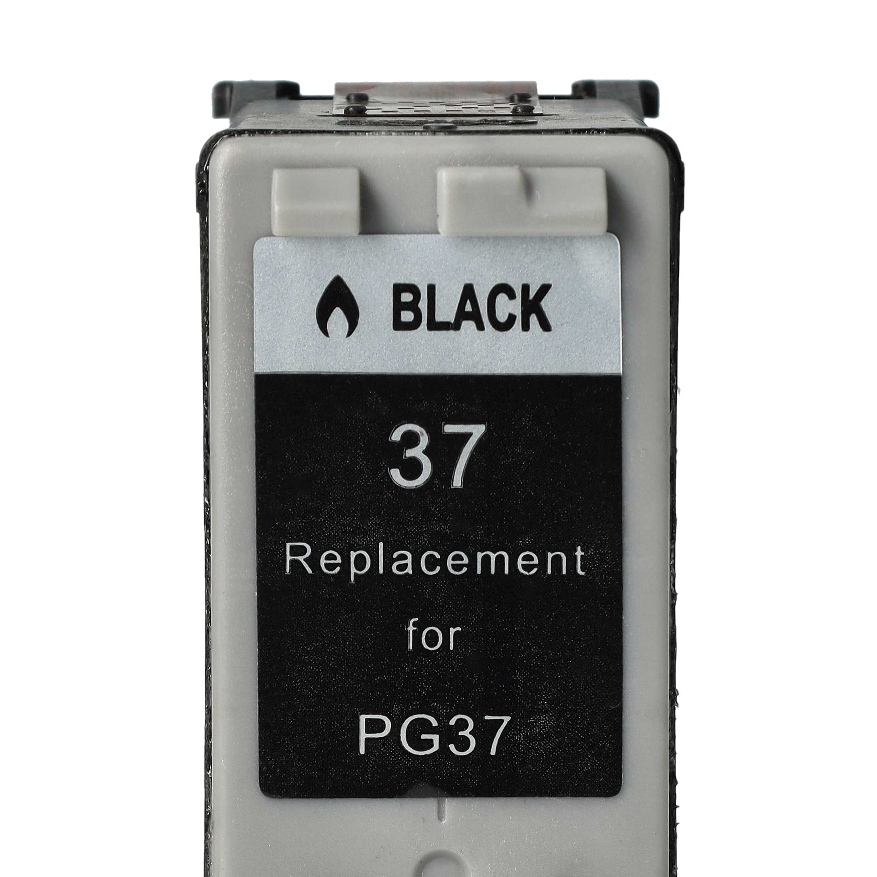 Tintenpatrone als Ersatz für Canon PG-37 für Canon Drucker - Schwarz Wiederaufgefüllt 12ml