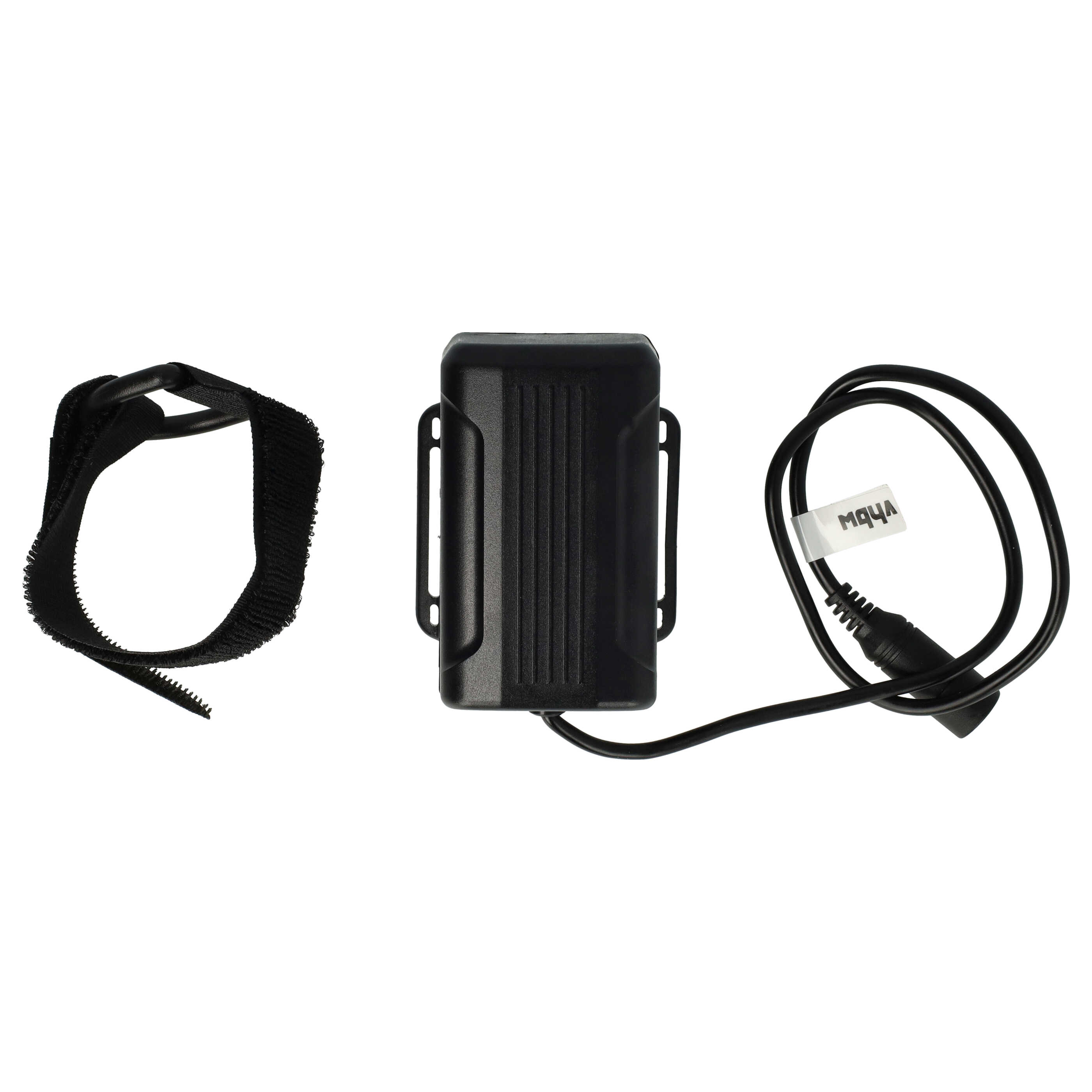 Pacco batteria + caricatore per faretto per biciclette - 6000mAh 8,4V Li-Ion, impermeabile