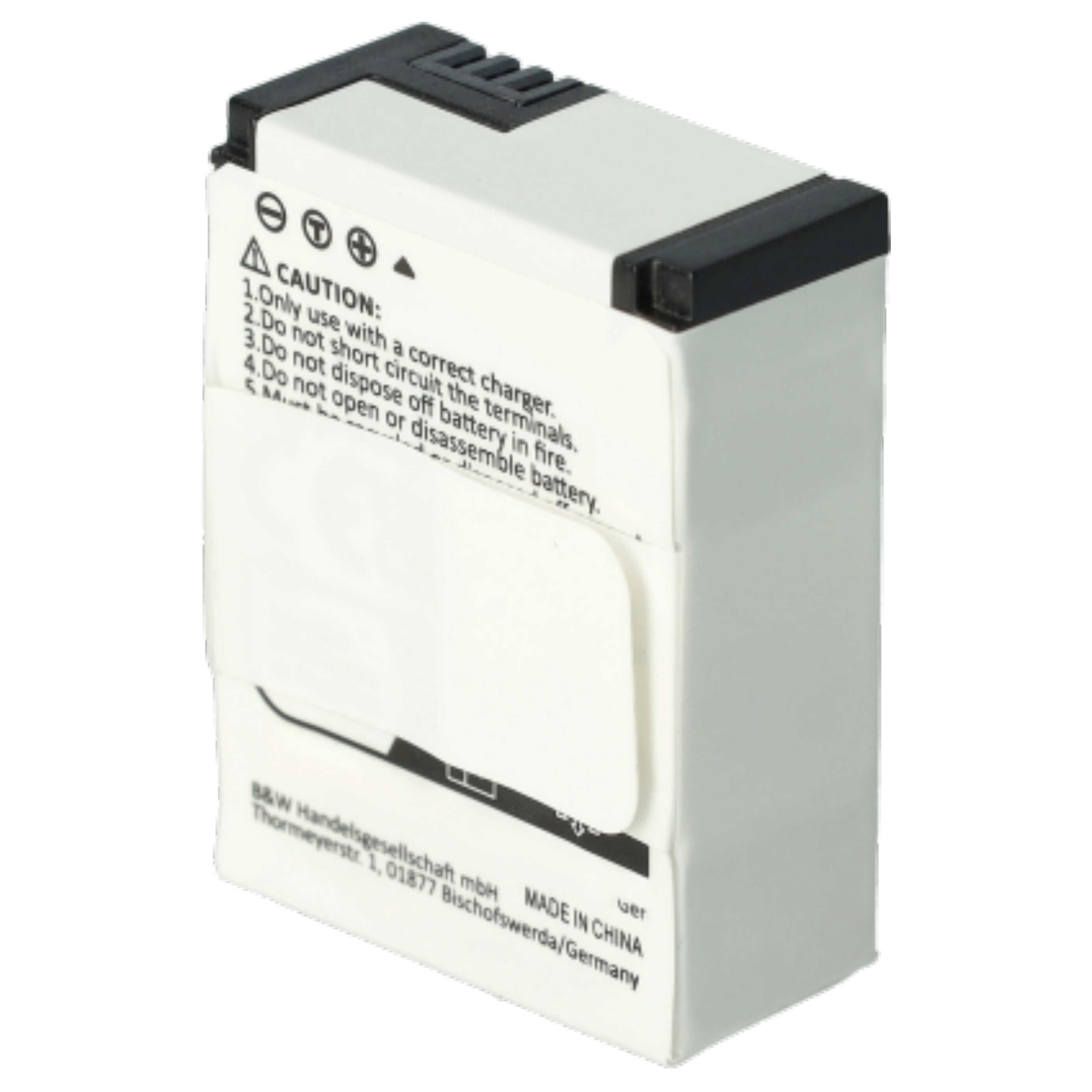 Videocamera 3x Battery replaces GoPro 1ICP7/26/33-2, 601-00724-00ACHDHN-301 - 1180 mAh 3.7 V Li-polymer