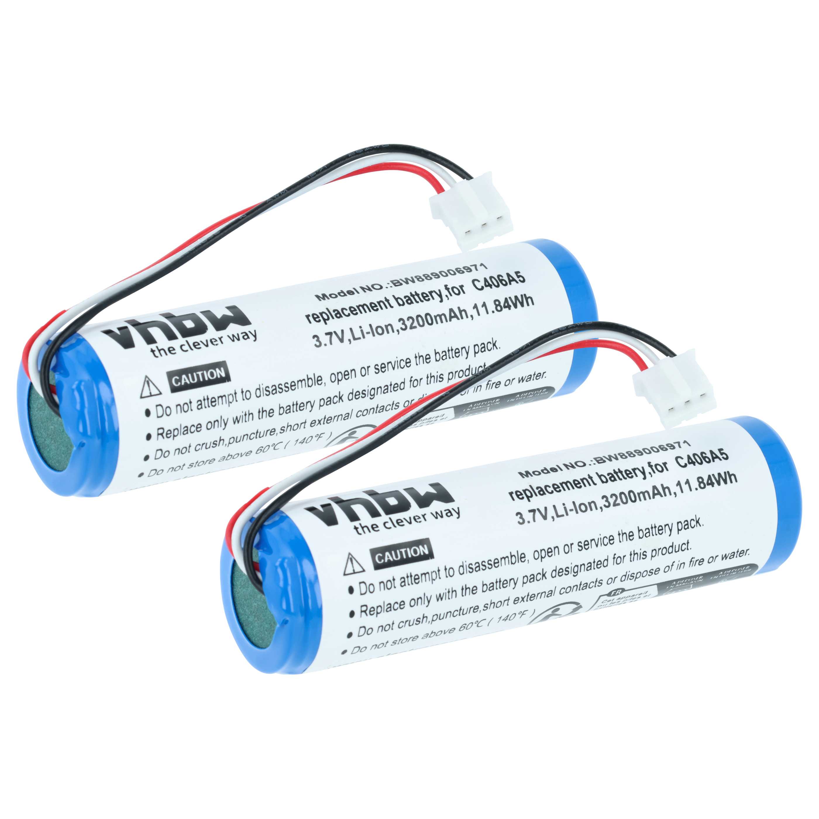 2x Akumulator do głośnika zamiennik Marshall C406A5 - Li-Ion 3200mAh