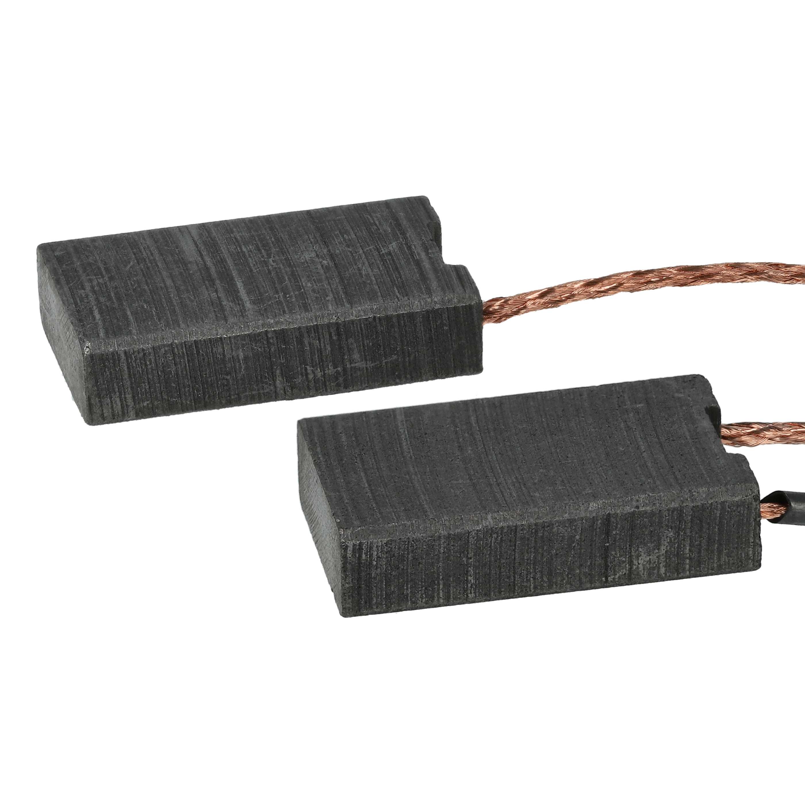 2x Szczotka węglowa zam. Bosch 1617000750 + płaska wsuwka, 6,2 x 15,9 x 26,1 mm