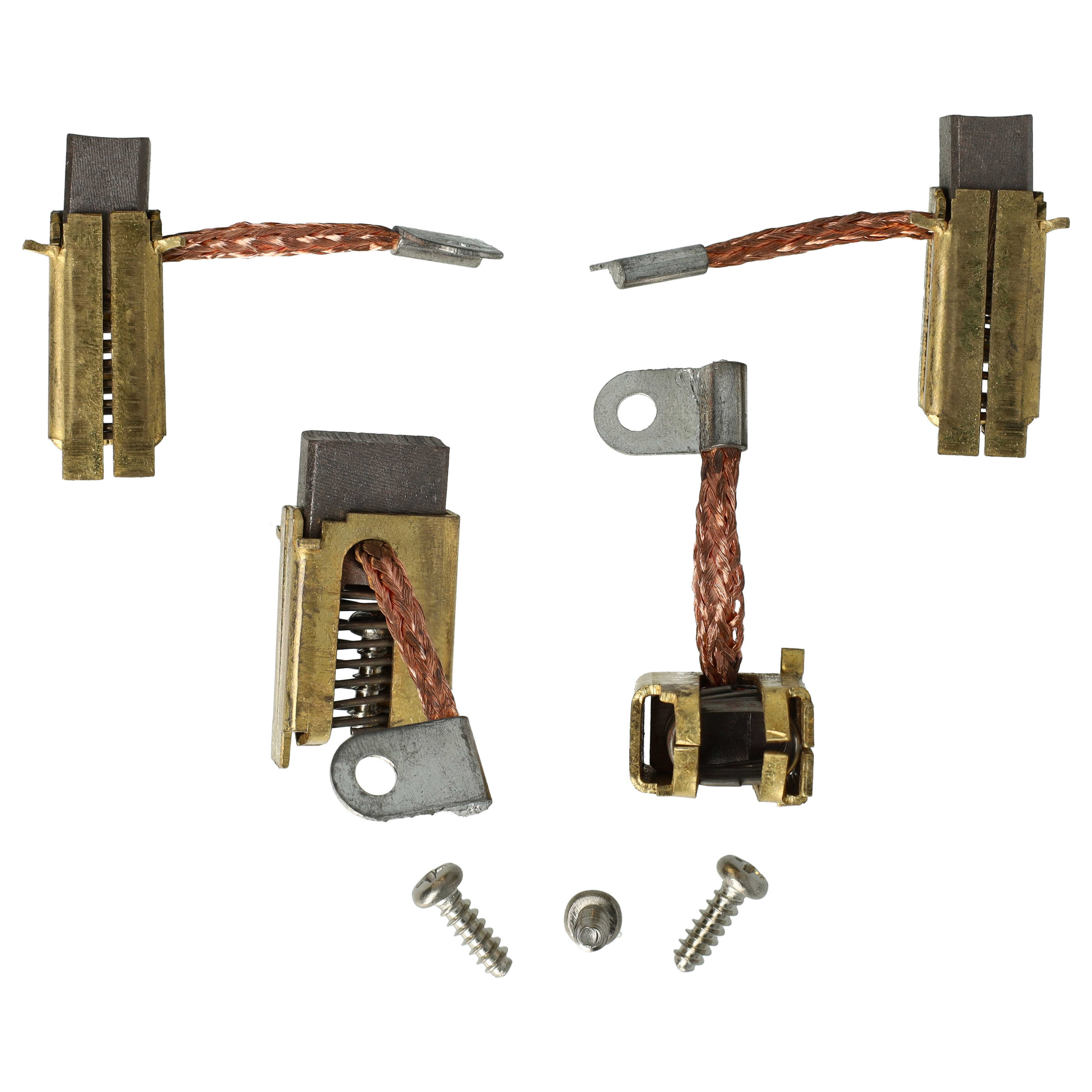 4x Kohlebürste als Ersatz für Iskra Mahle 16.908.051, 16.907.600 für Elektrowerkzeug - 16,2 x 15,8 x 8,9mm