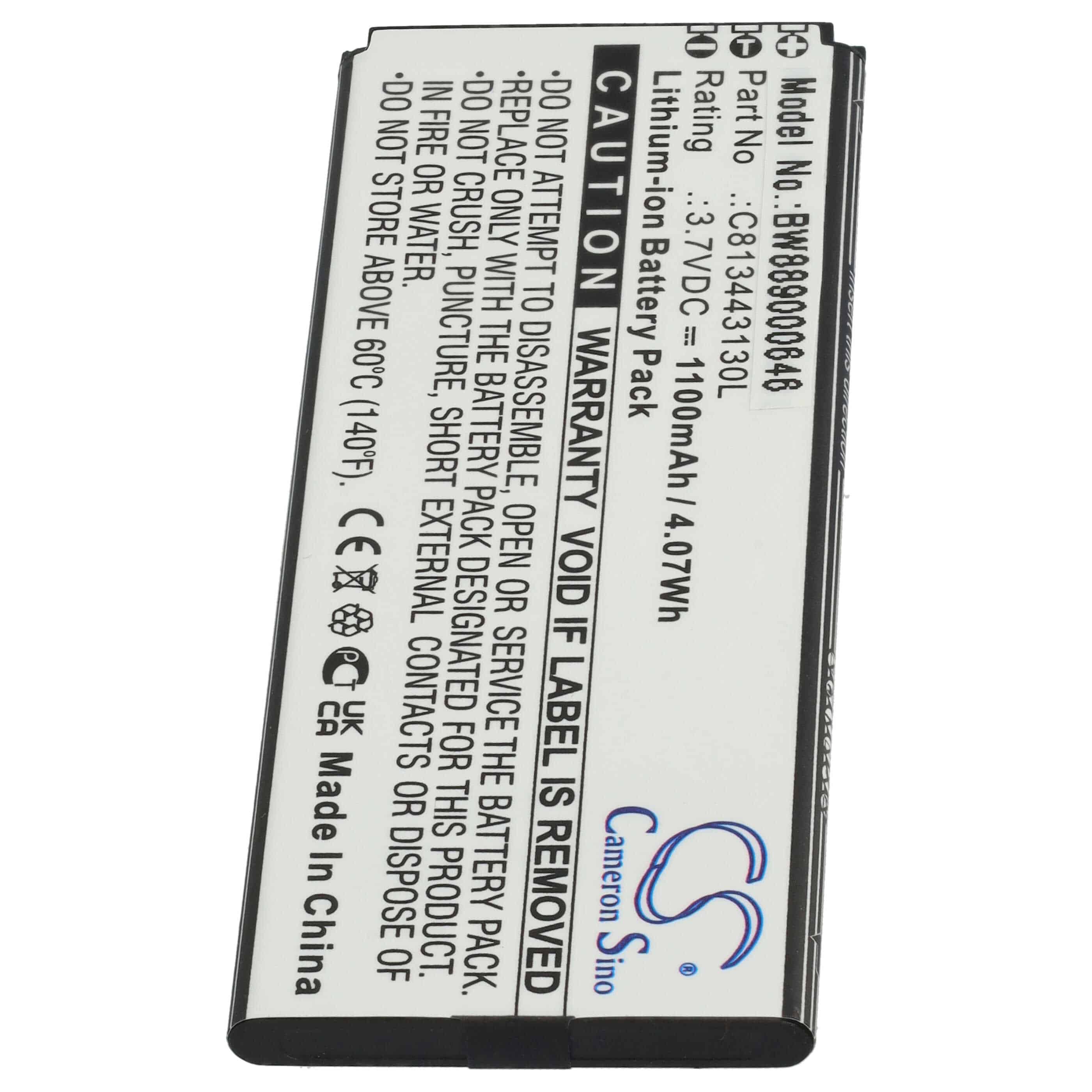 Batería reemplaza BLU C813443130L para móvil, teléfono BLU - 1100 mAh 3,7 V Li-Ion