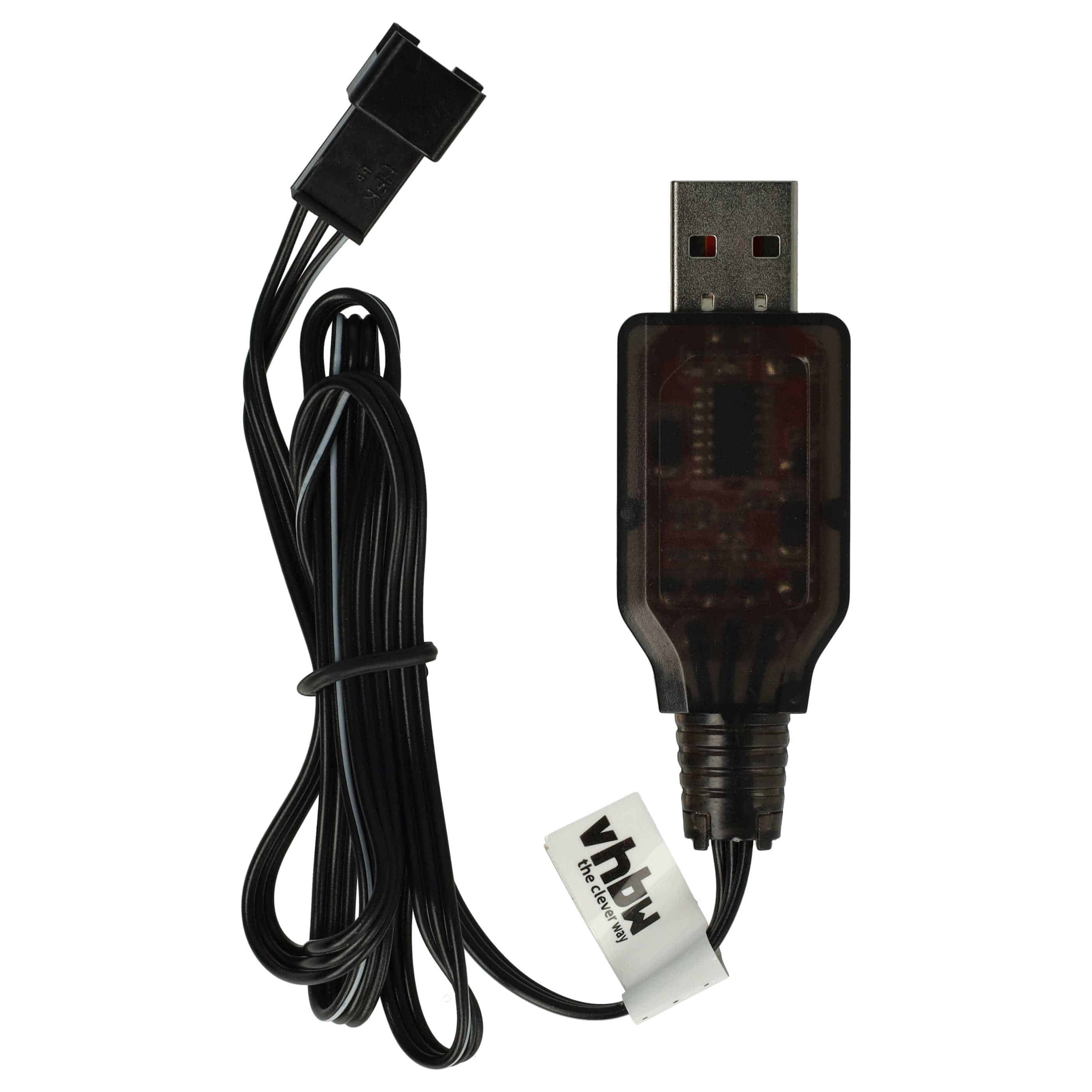 Cavo di ricarica USB per batterie RC con connettore SM-3P, pacco batteria per modelli RC - 60 cm 6,4 V