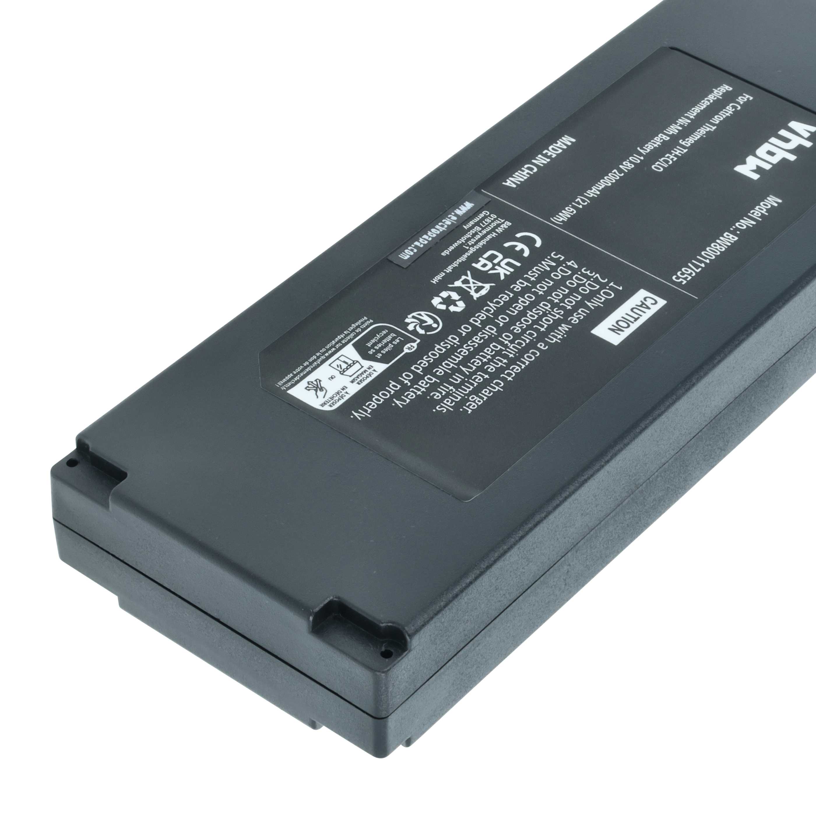Remote Control 2x Battery replaces Cattron Theimeg BT081-00053, B5018-00061 - 2000 mAh 10.8 V NiMH