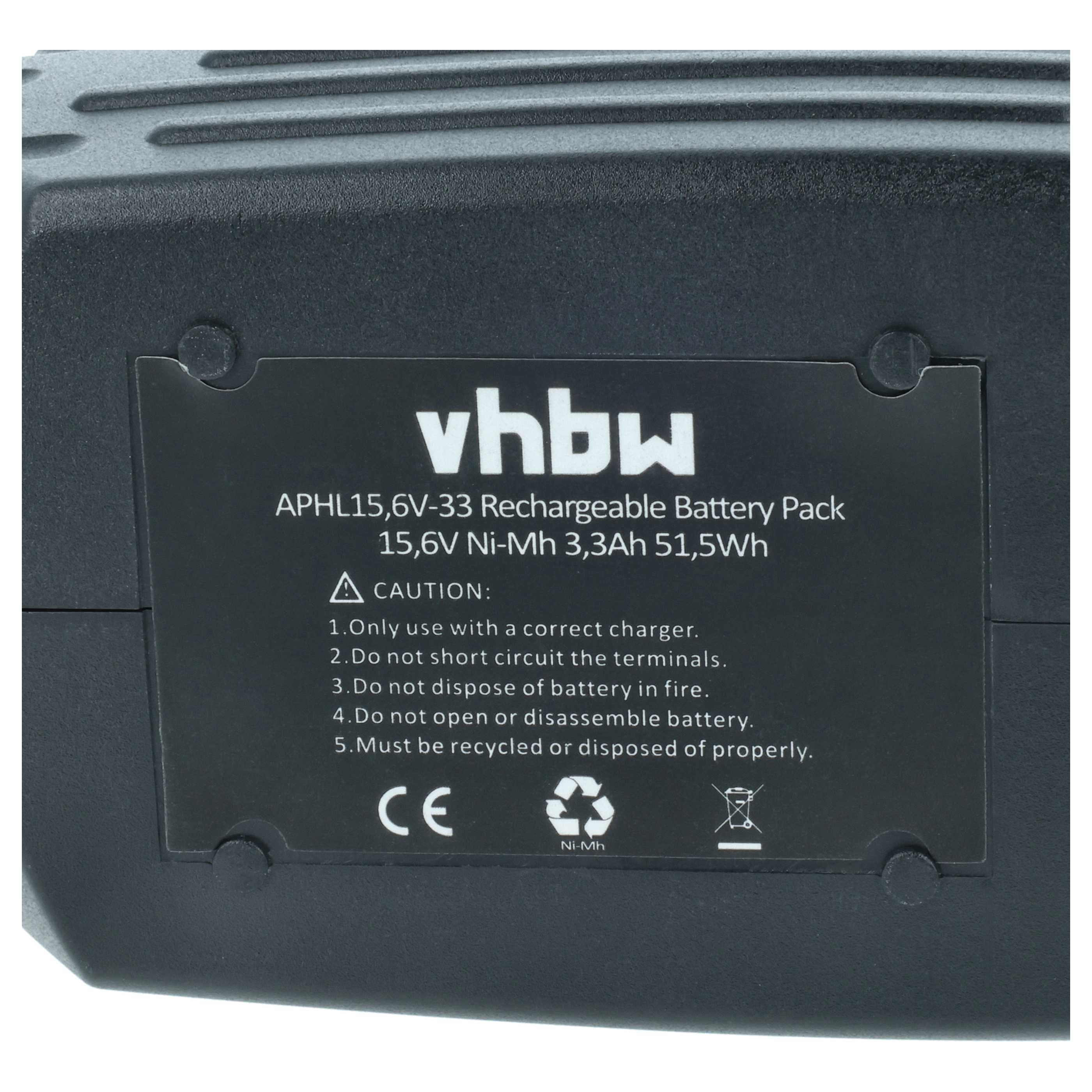 2x Battery replaces Hilti SFB150, SFB155, SFB150A, SFB151 Electric Power Tool - 3300 mAh, 15.6 V, NiMH