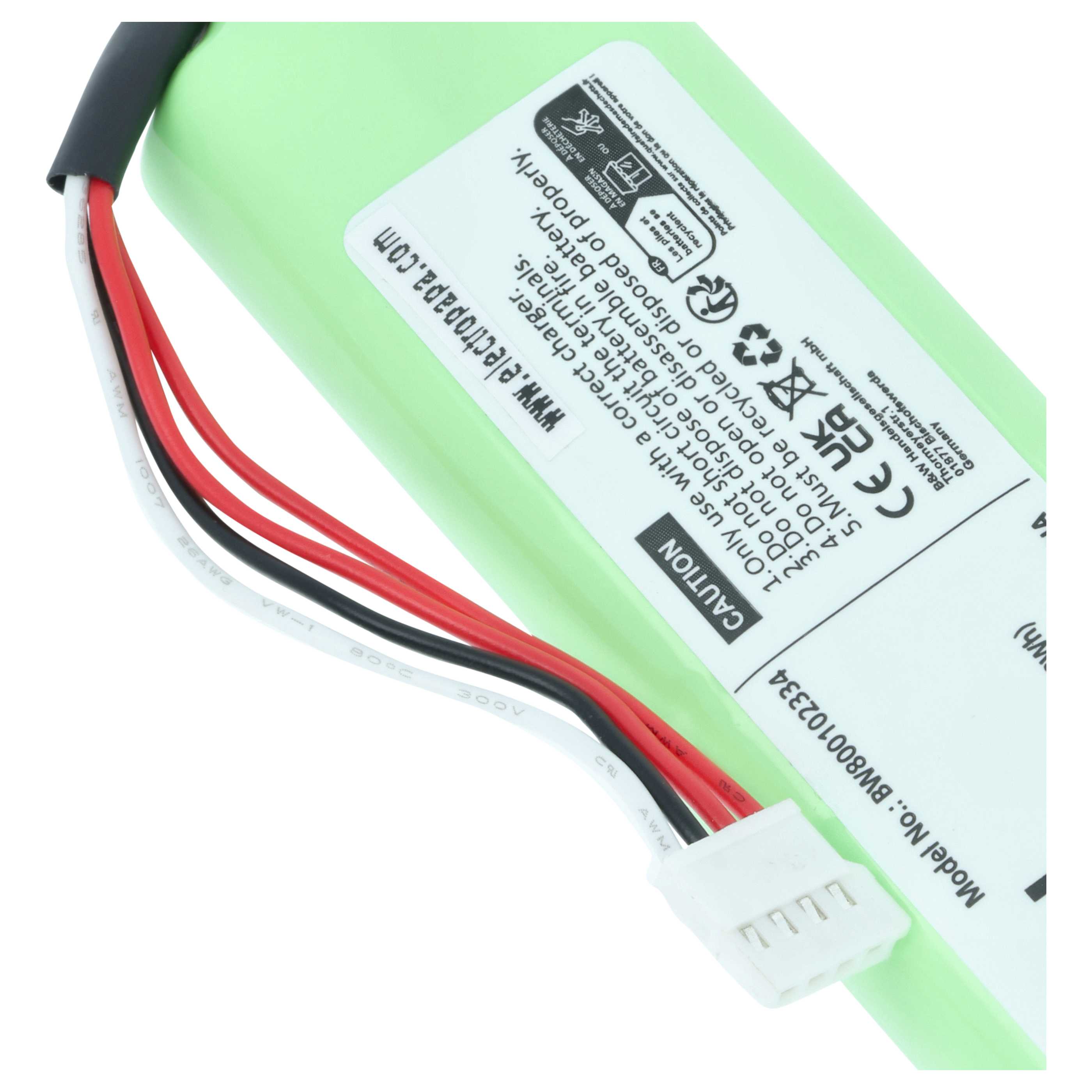 Batería reemplaza Fluke 3105035, 3524222 para dispositivo medición (2500 mAh, 7,2 V, NiMH)