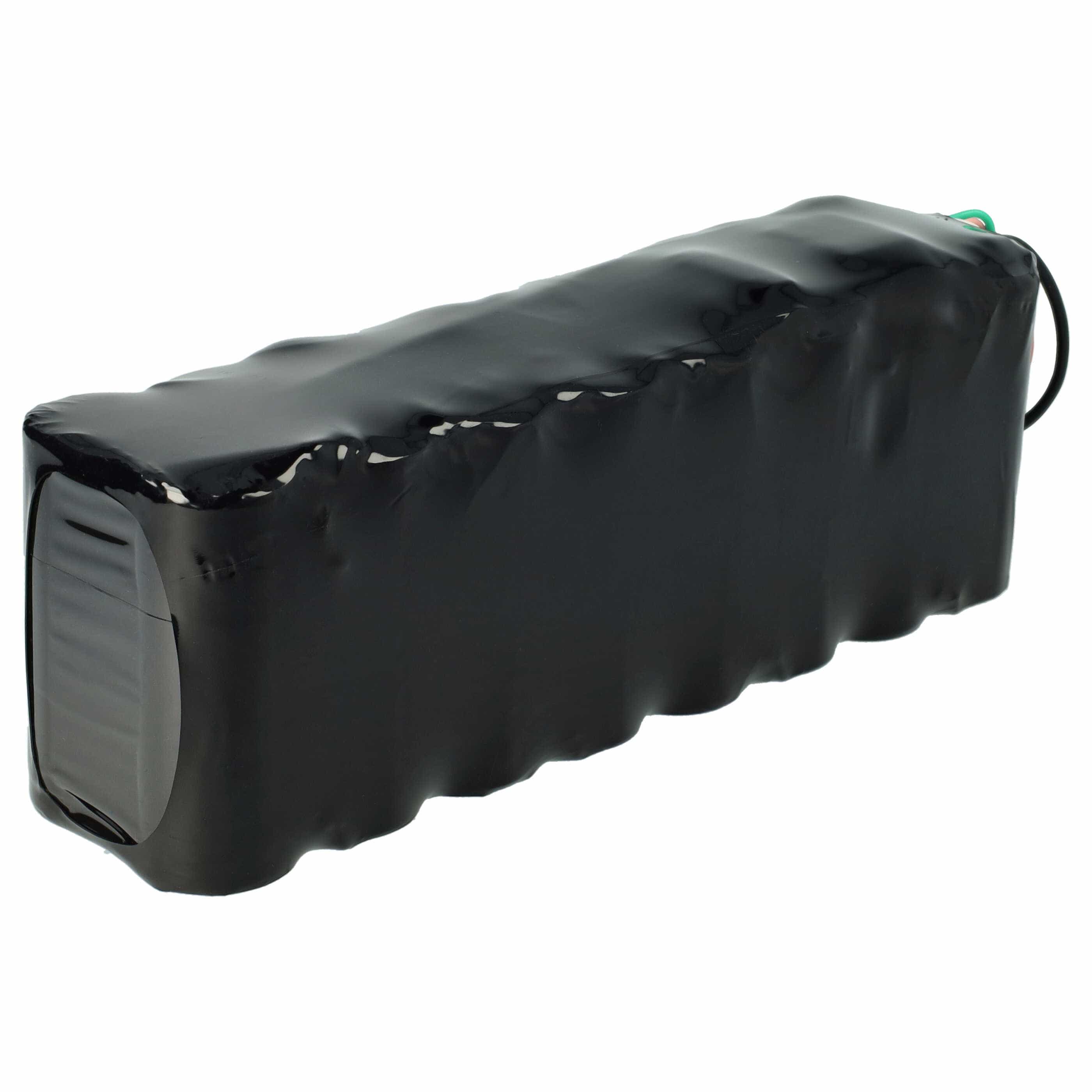 Lawnmower Battery Replacement for Robomow MRK6105A - 5000mAh 25.6V LiFePO4, black