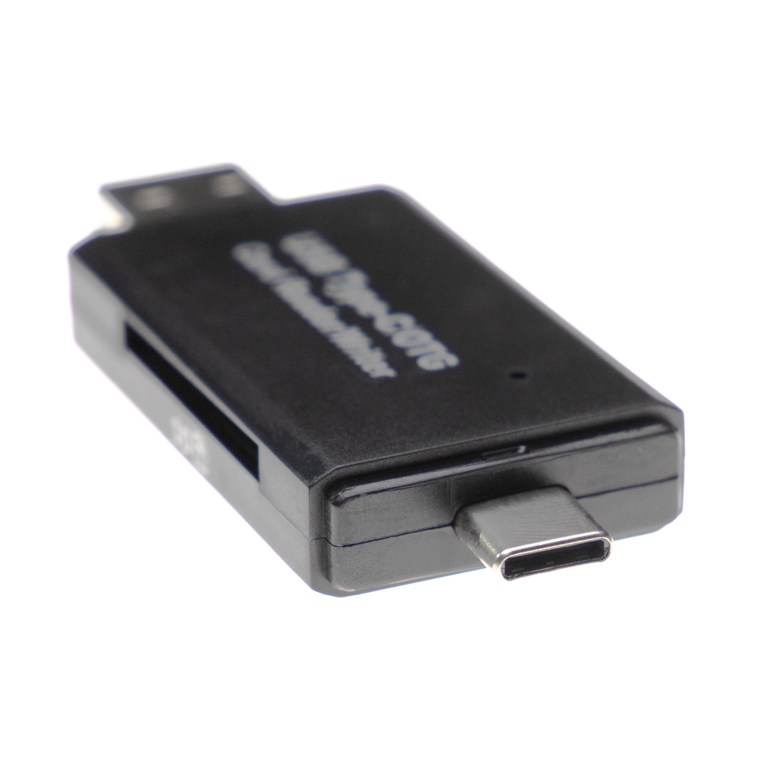 SD Kartenleser passend für Micro-SD, Mini-SD Speicherkarten - Mit Schutzkappe