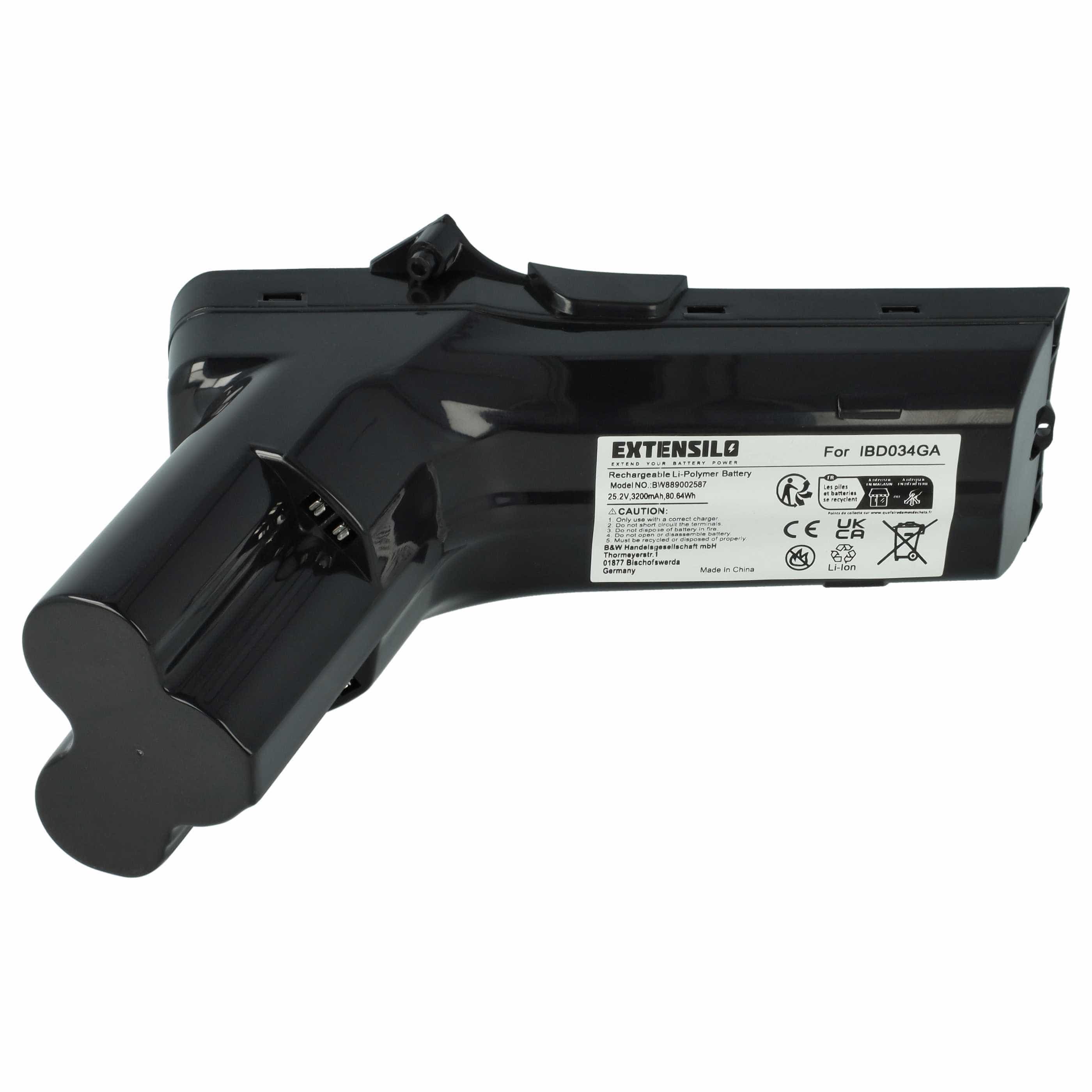 Akku als Ersatz für Philips IBD034GA, 300000517621, 300000517631, 6.27.40.08-0 für Philips Staubsauger - 3200mAh 25,2V Li-Ion