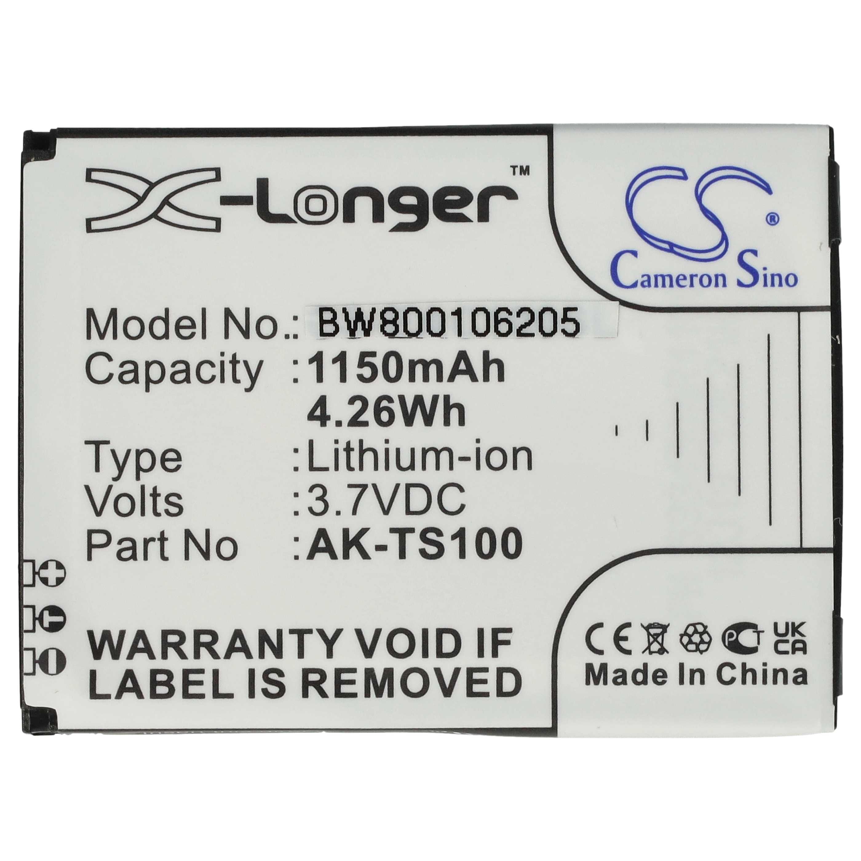 Akumulator do telefonu smartfona zamiennik Emporia AK-TS100, AK-F220 - 1150 mAh 3,7 V Li-Ion