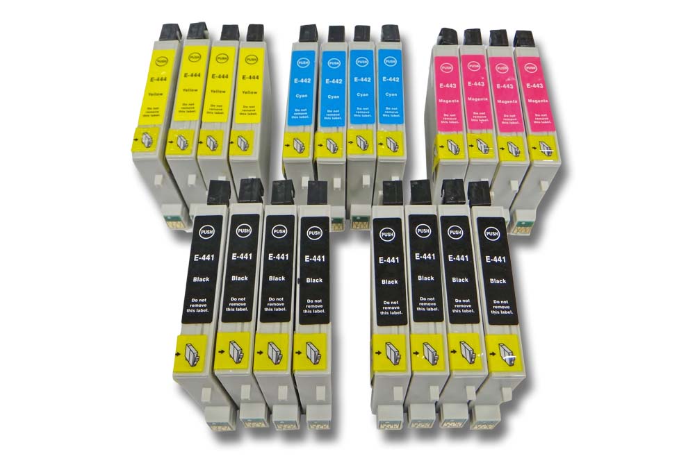 20x Tintenpatronen passend für Stylus Epson C64 Drucker - B/C/M/Y
