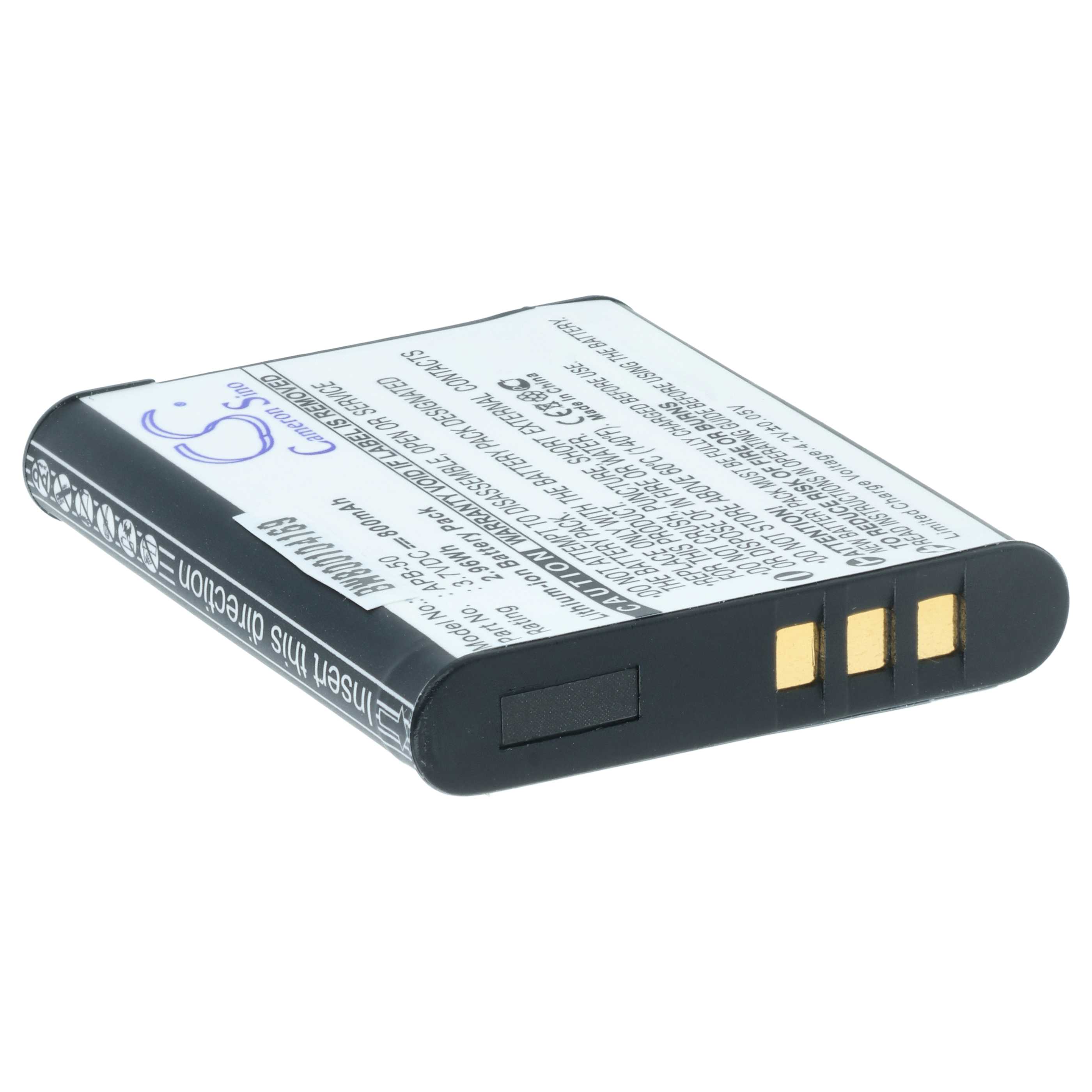 Battery replaces Agfa APB-50(ICP7/35/41), APB-50 - 800mAh, 3.7V, Li-Ion