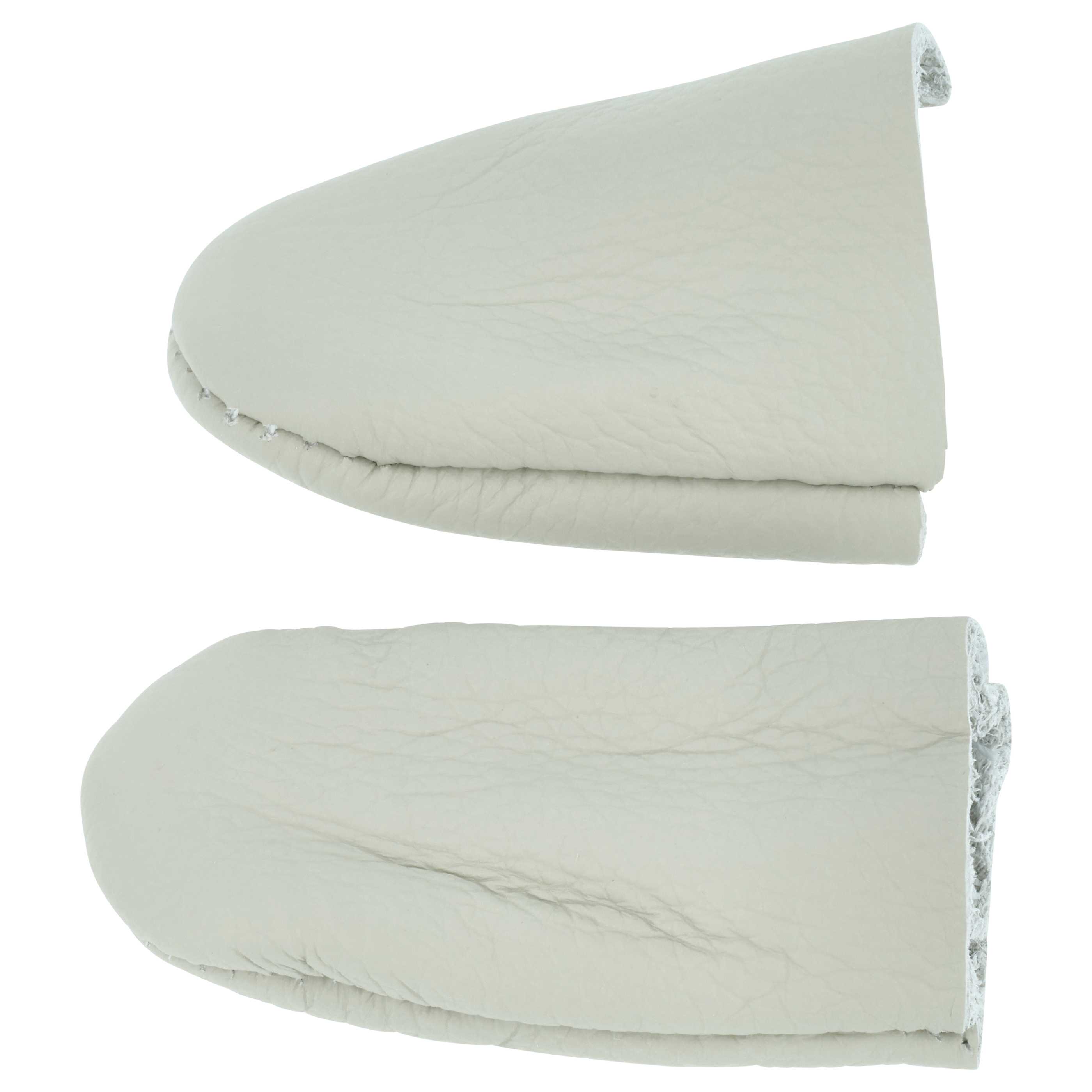 vhbw Protectores de dedos para coser, hilar, tallar, etc. - Set de 2 piezas (protector del pulgar + protector