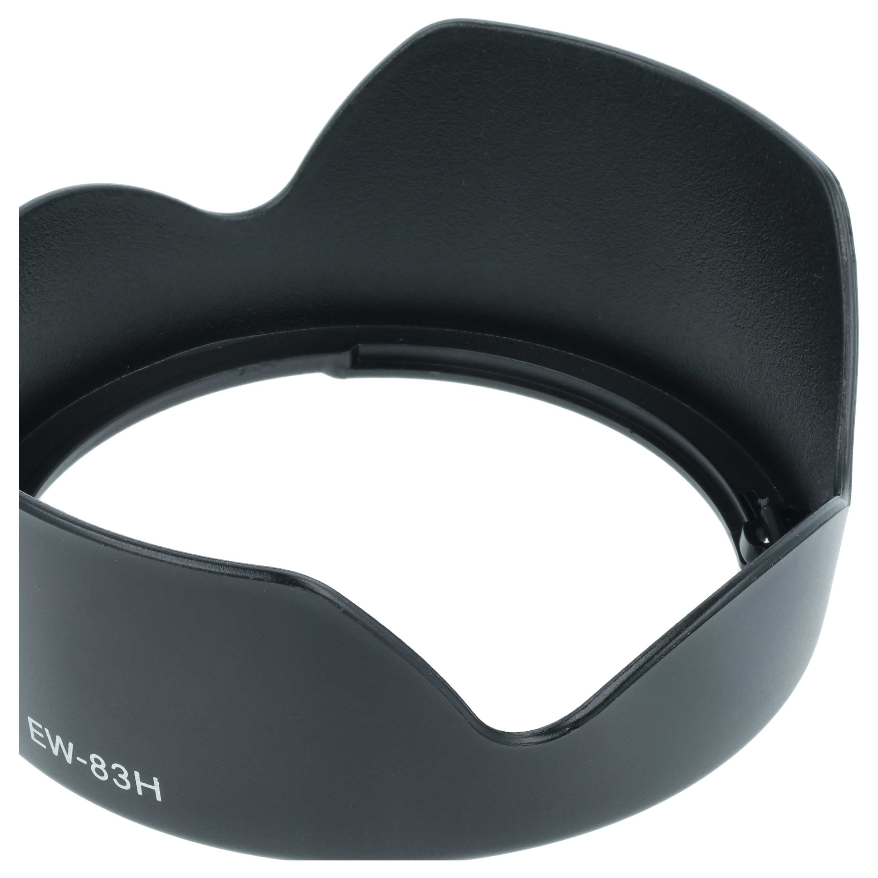 Lens Hood replaces Canon EW-83H for Canon Lens with 77 mm Diameter, plastic, black