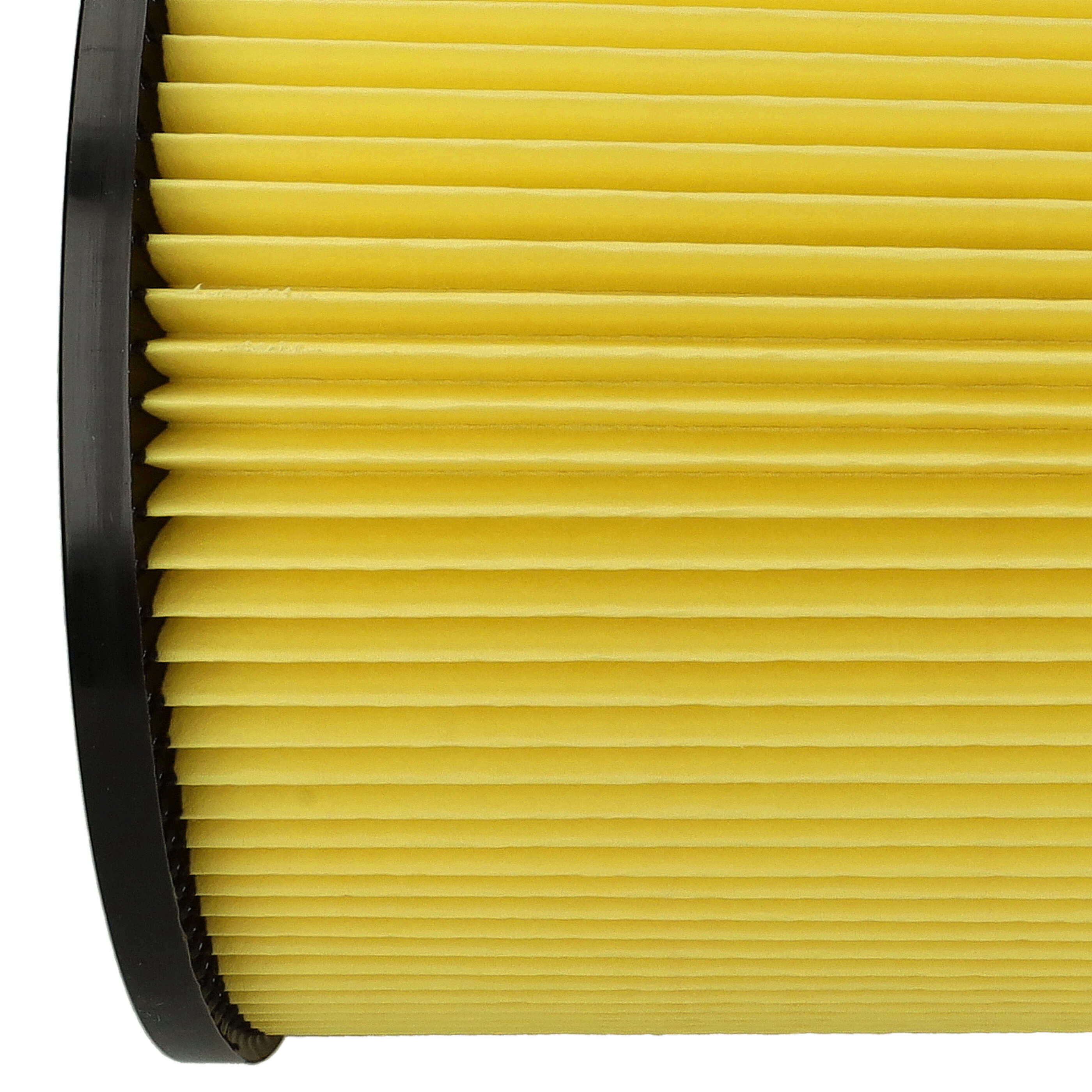 2x Filtercartridge filter replaces Thomas 195118, 787115 for Thomas Vacuum Cleaner, black / yellow