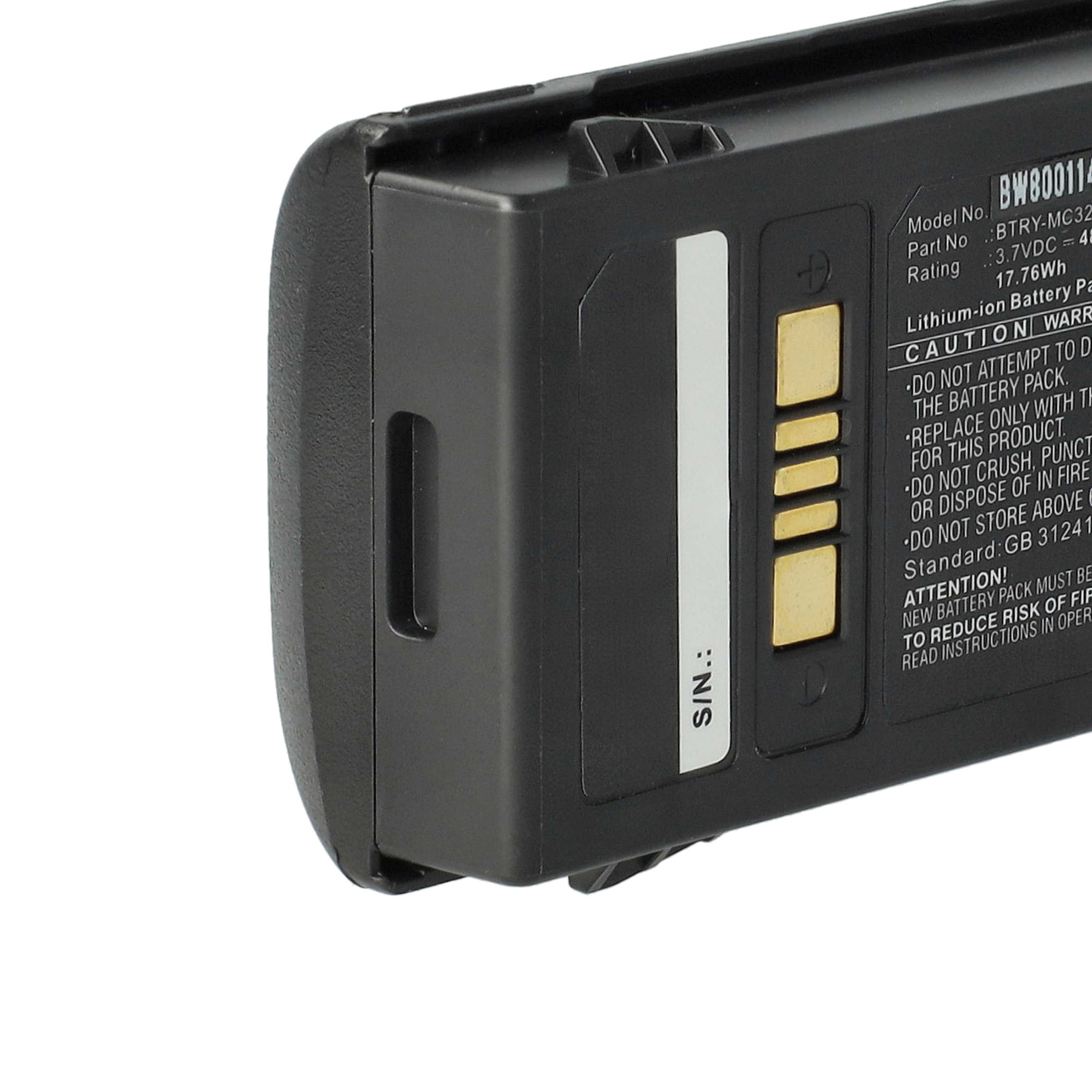 5x Batteria sostituisce Motorola 82-000012-01, BT-000375 per barcode scanner Motorola - 4800mAh 3,7V Li-Ion
